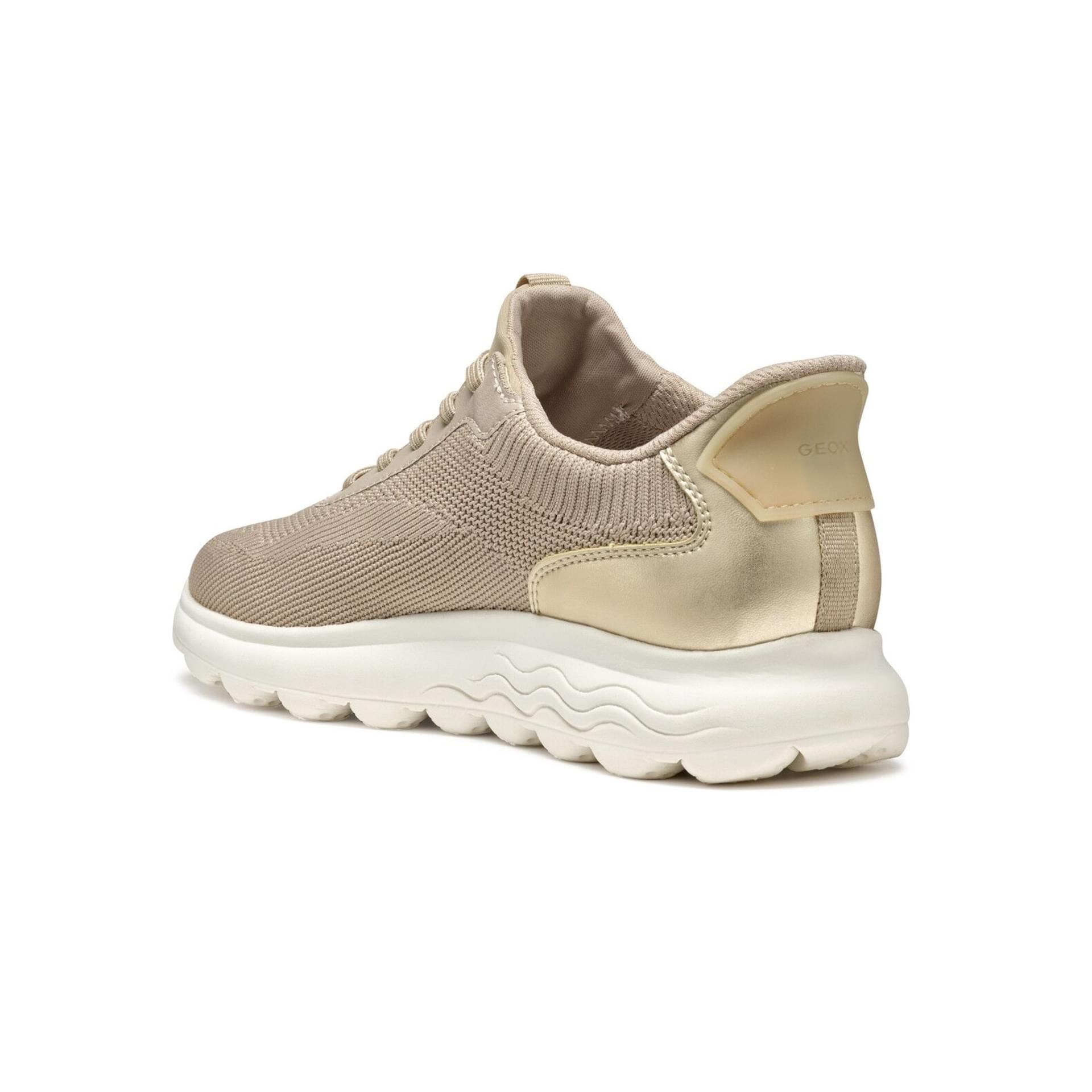 Geox Spherica Plus Sneakers D557MA_06KBN in Light Taupe/Light Gold