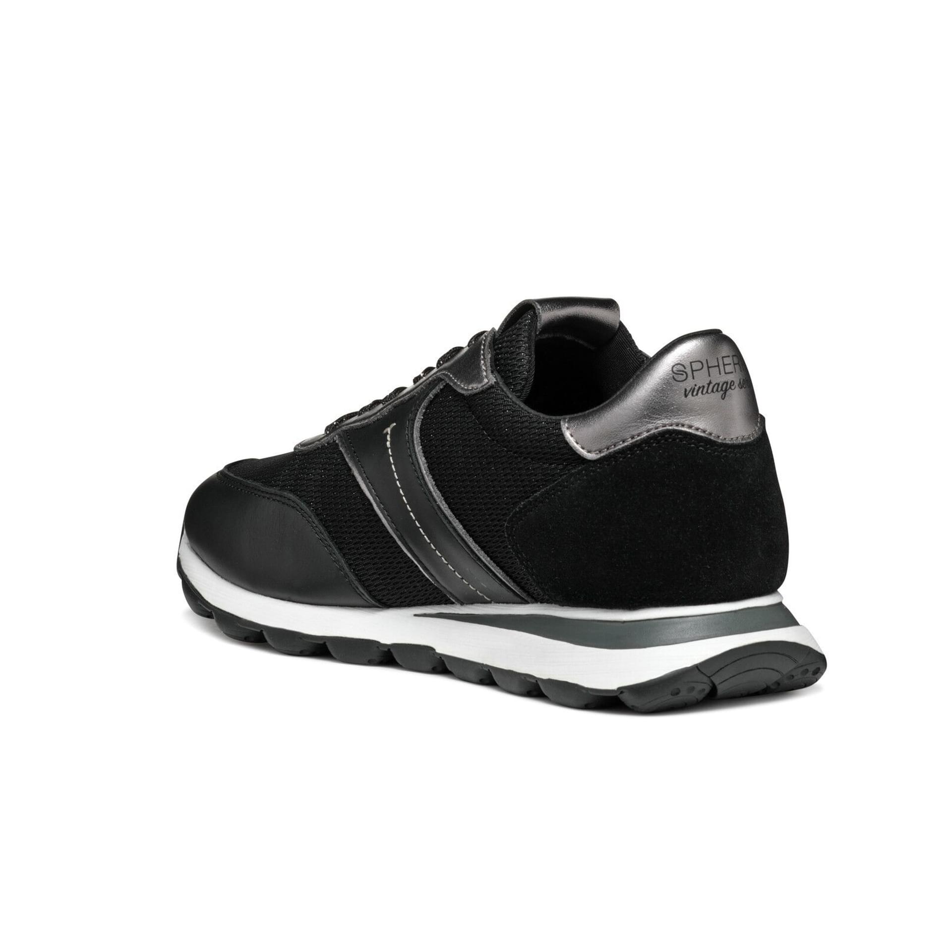 Geox Spherica Vseries Sneakers D45F4A_01485 in Black