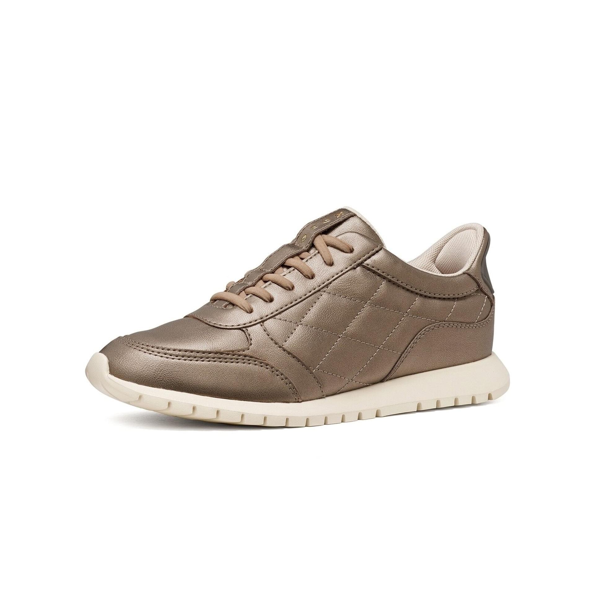 Geox Sukie 2.0 Plus Sneakers in Sand, three-quarter view (SKU D680AA_000NF--C5004)