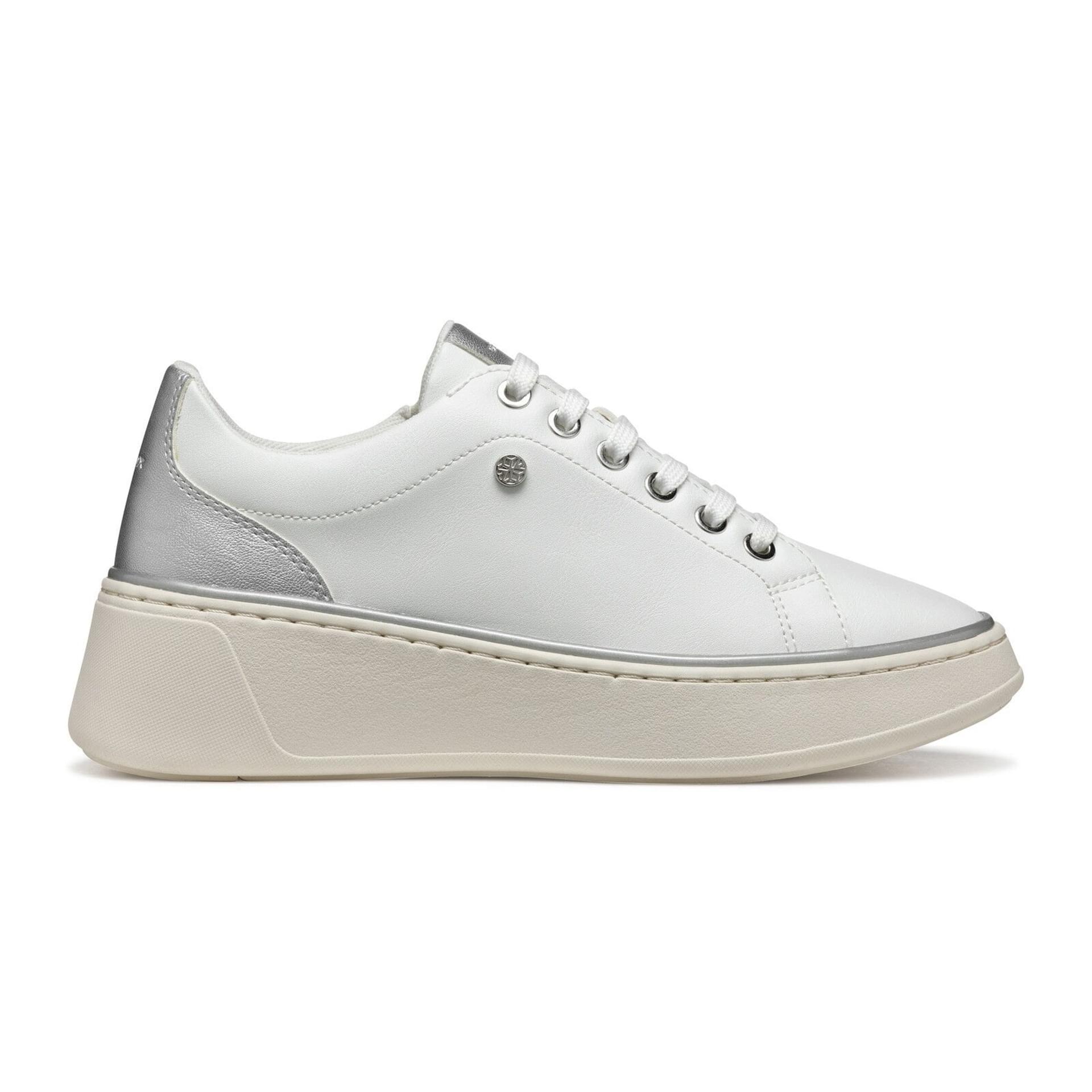 Geox Sunnetty Sneakers D55YHA_054AJ in White/Silver