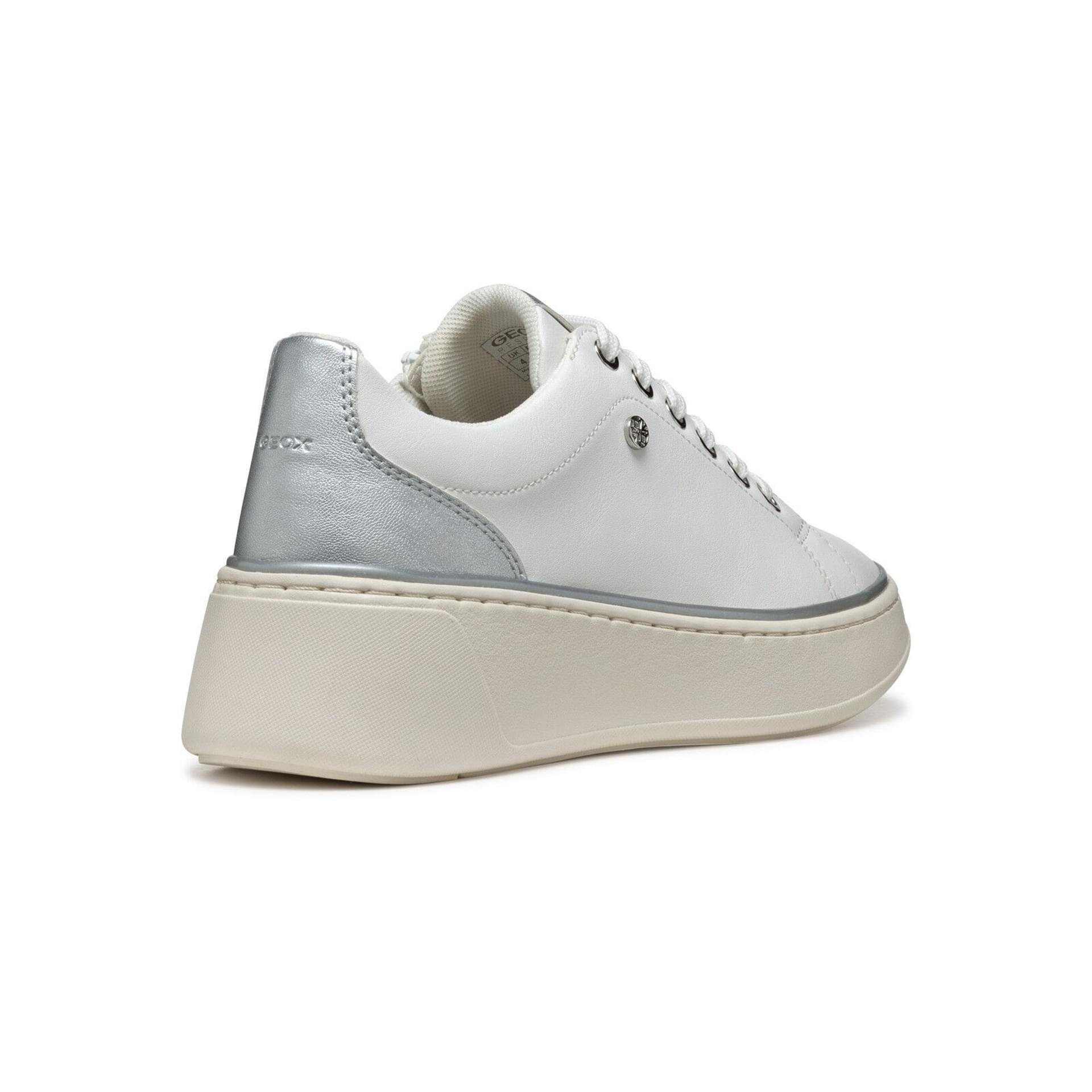 Geox Sunnetty Sneakers D55YHA_054AJ in White/Silver