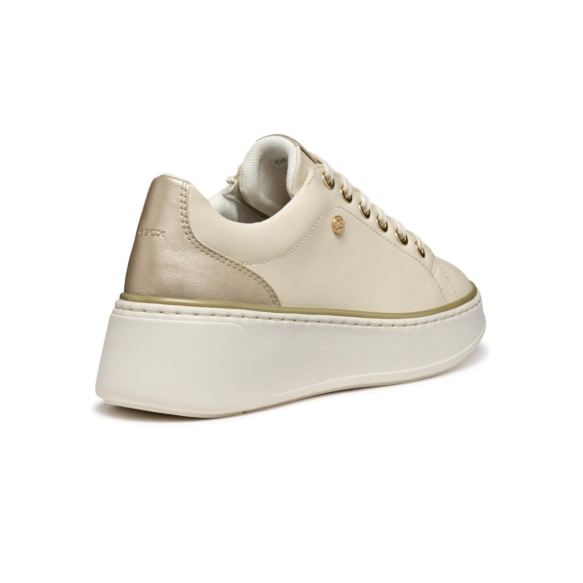 Geox Sunnetty Sneakers D55YHA_054AJ in Papyrus/Light Gold