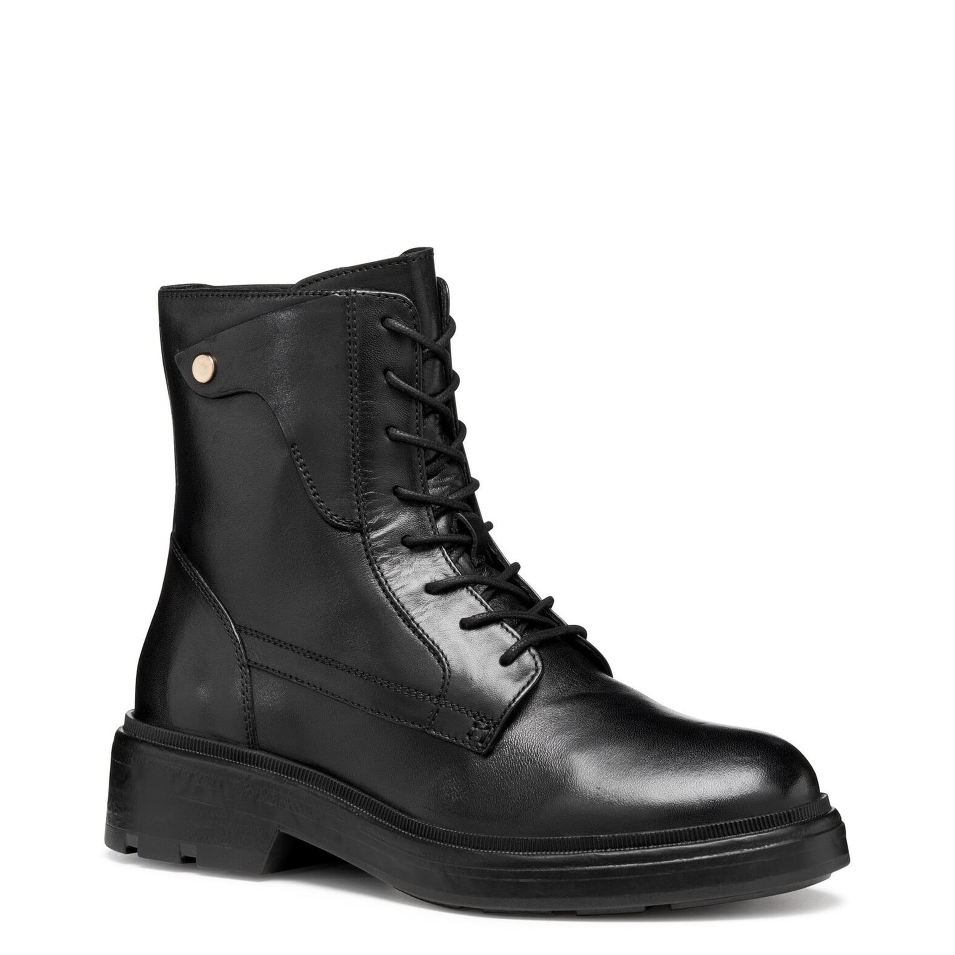 Geox Swelen Enkellaarsjes D565GE_00043 in Black