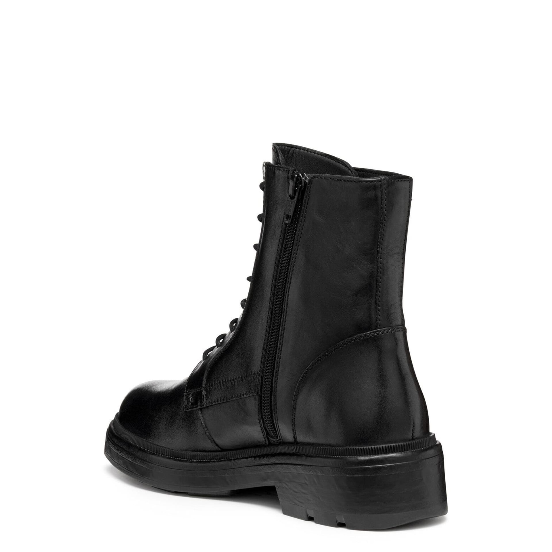 Geox Swelen Enkellaarsjes D565GE_00043 in Black