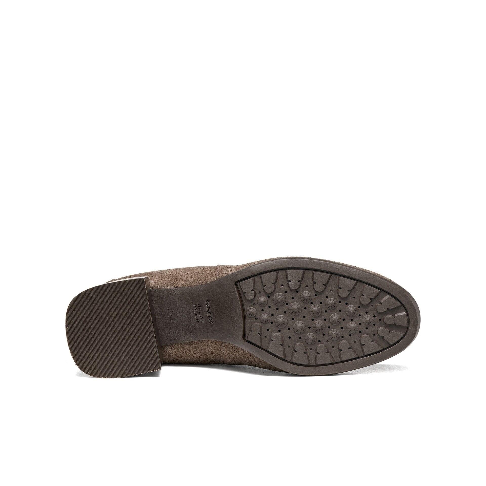 Geox Walk Pleasure 55t Bottines cuir in Taupe, semelle (SKU D680VB_00022--C6029)
