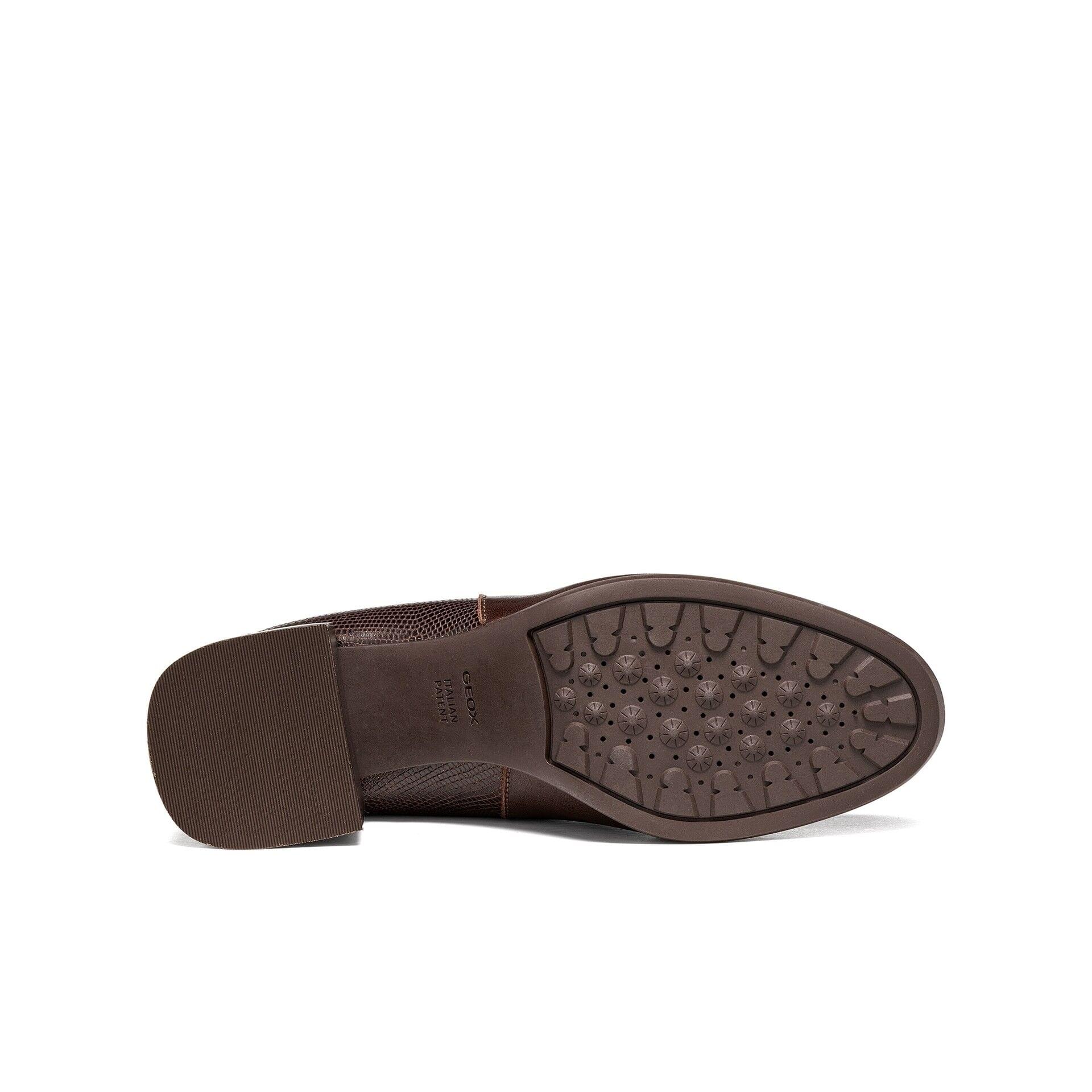 Geox Walk Pleasure 55t Ankle Boots leather in Dark Brown, sole (SKU D680VB_0LMRM--C6006)