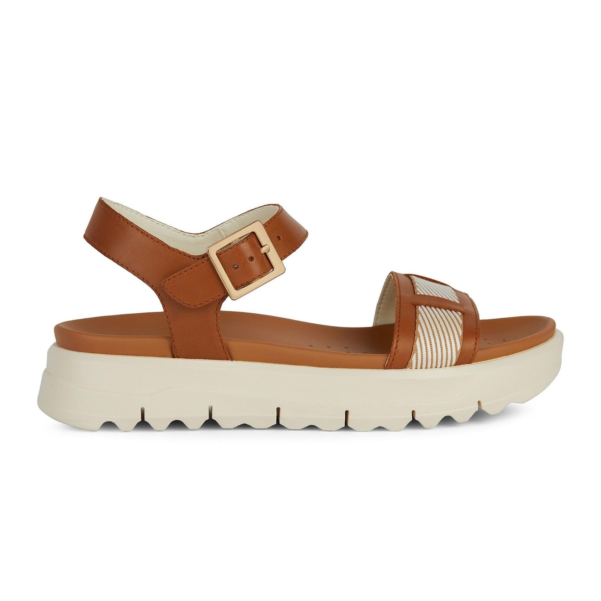 Geox Xand 2.1s Sandals D45SZC_04311 in Ochre/White