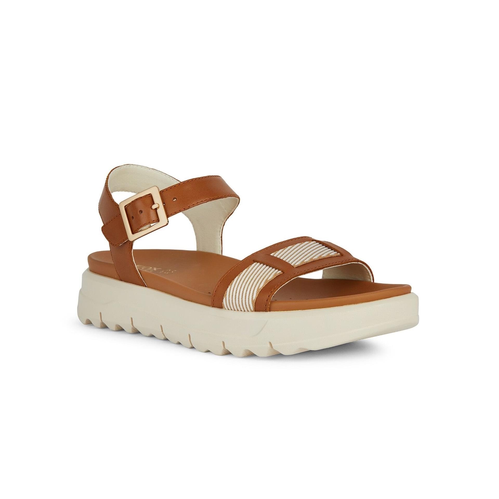 Geox Xand 2.1s Sandals D45SZC_04311 in Ochre/White