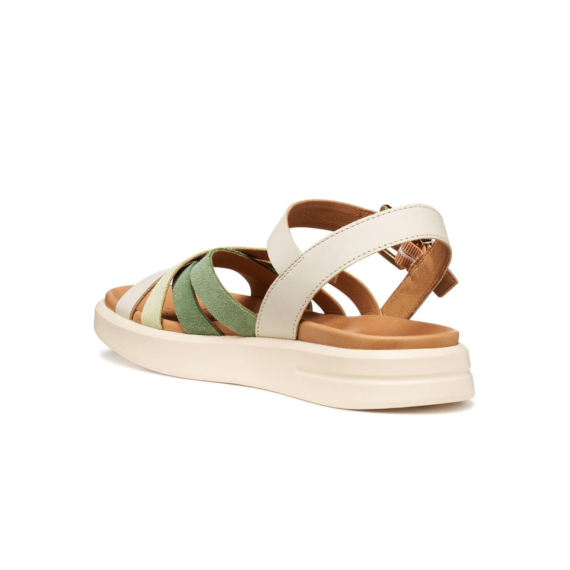 Geox Xand 2s Sandalen D35PAB_04322 in Light Sand/Olive