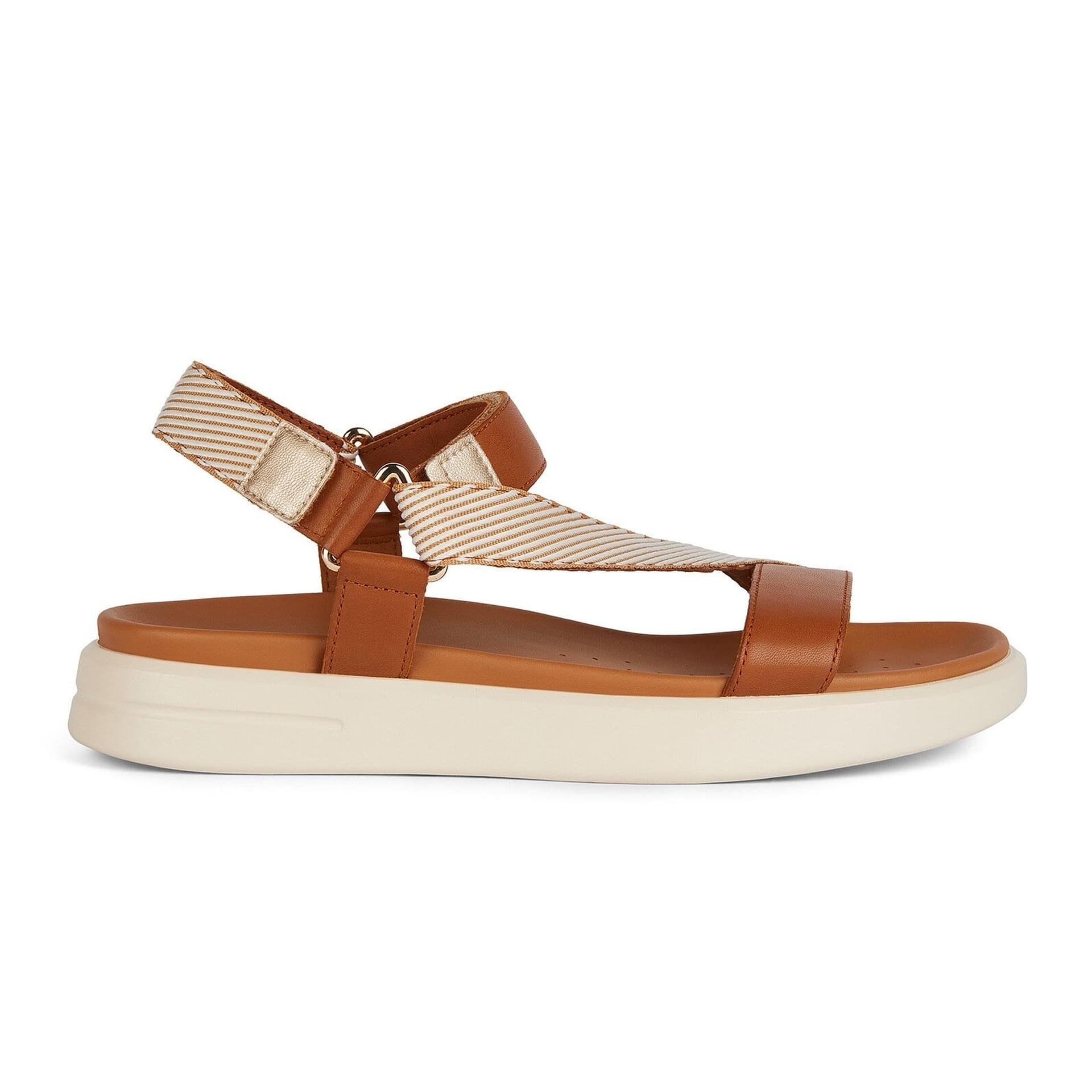 Geox Xand 2s Sandals D45PAC_04311 in Ochre/White