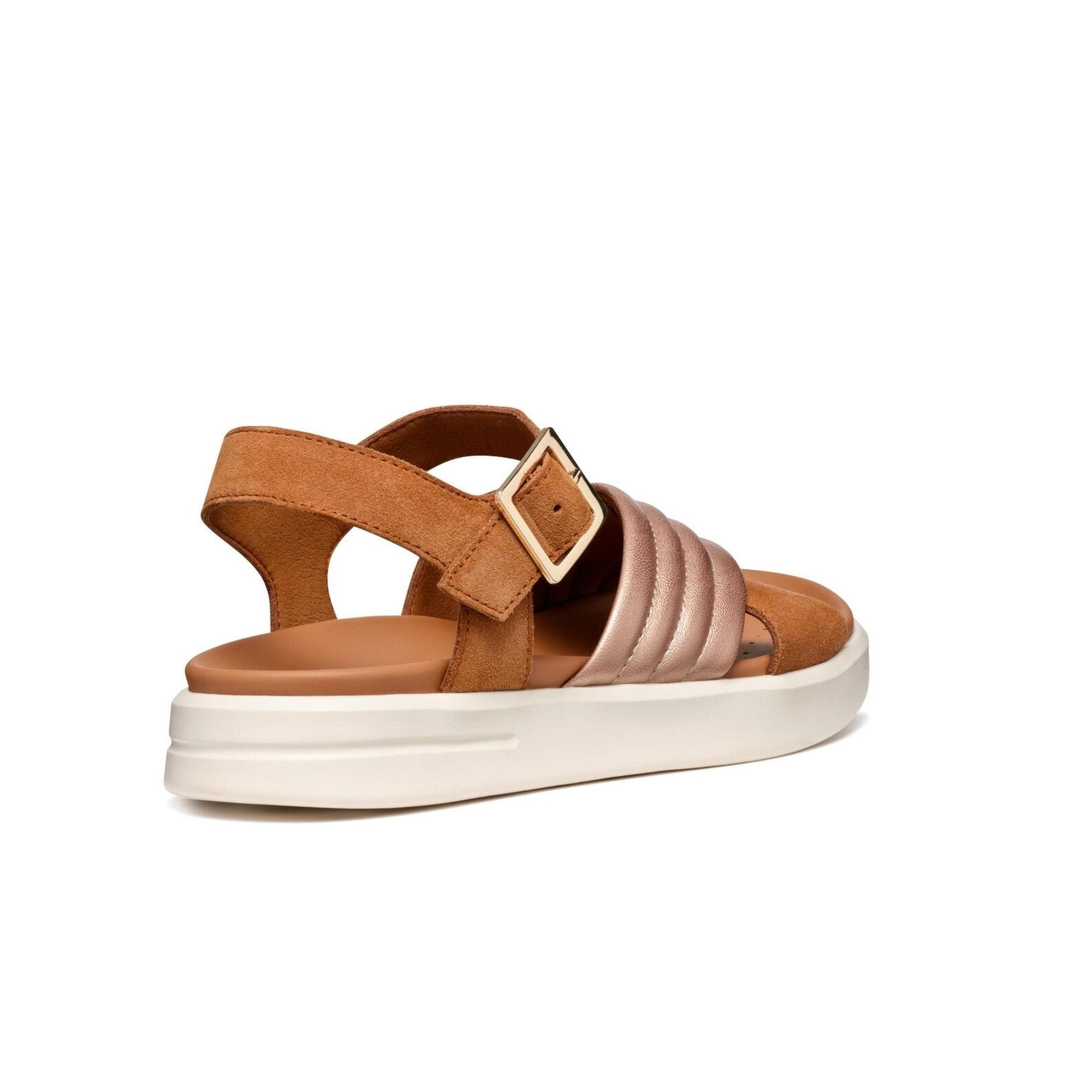 Geox Xand 2s Sandals D45PAD_022NF in Cognac/Rose Gold