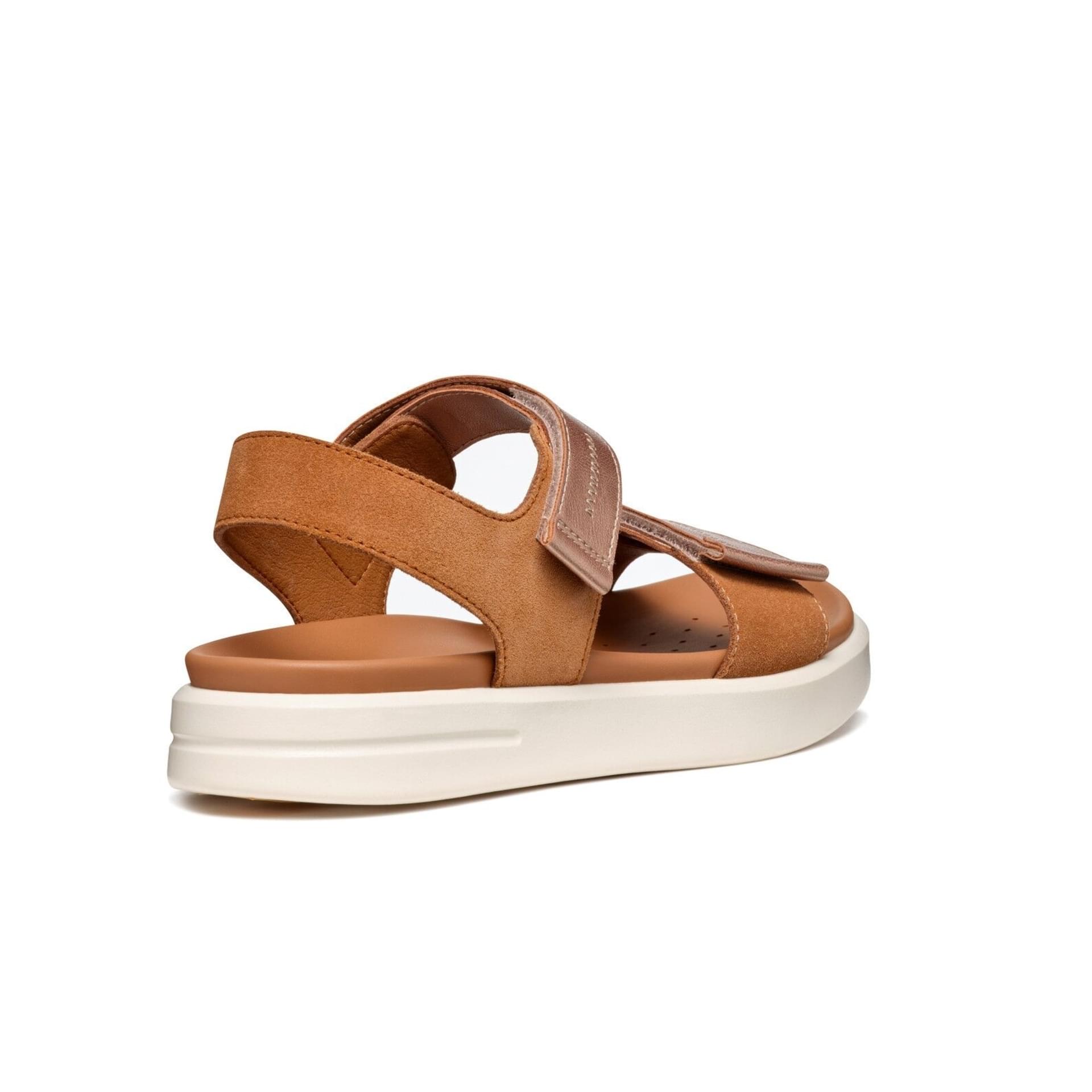 Geox Xand 2s Sandals D45PAE_022NF in Cognac/Rose Gold