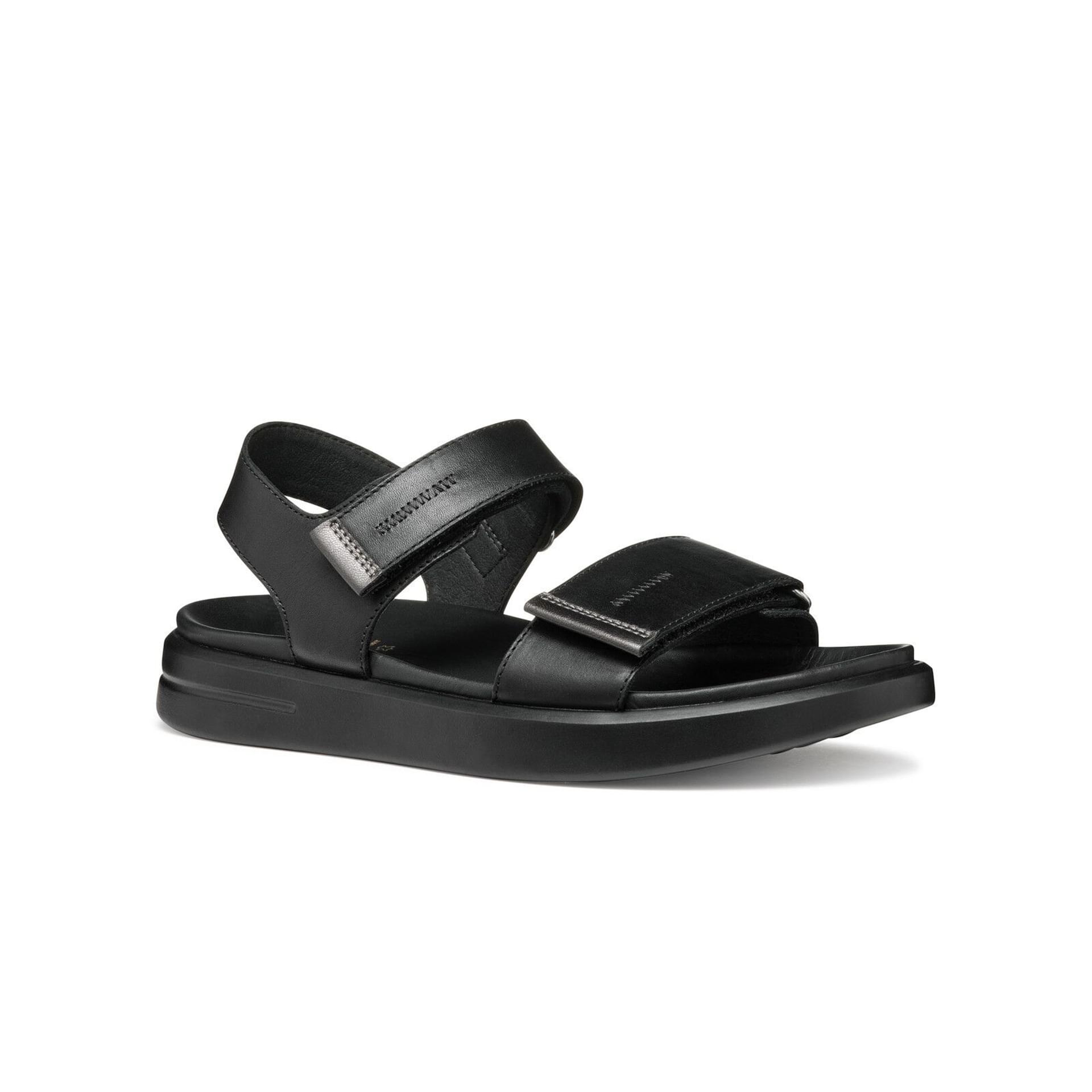 Geox Xand 2s Sandals D45PAE_043AJ in Black/Gun