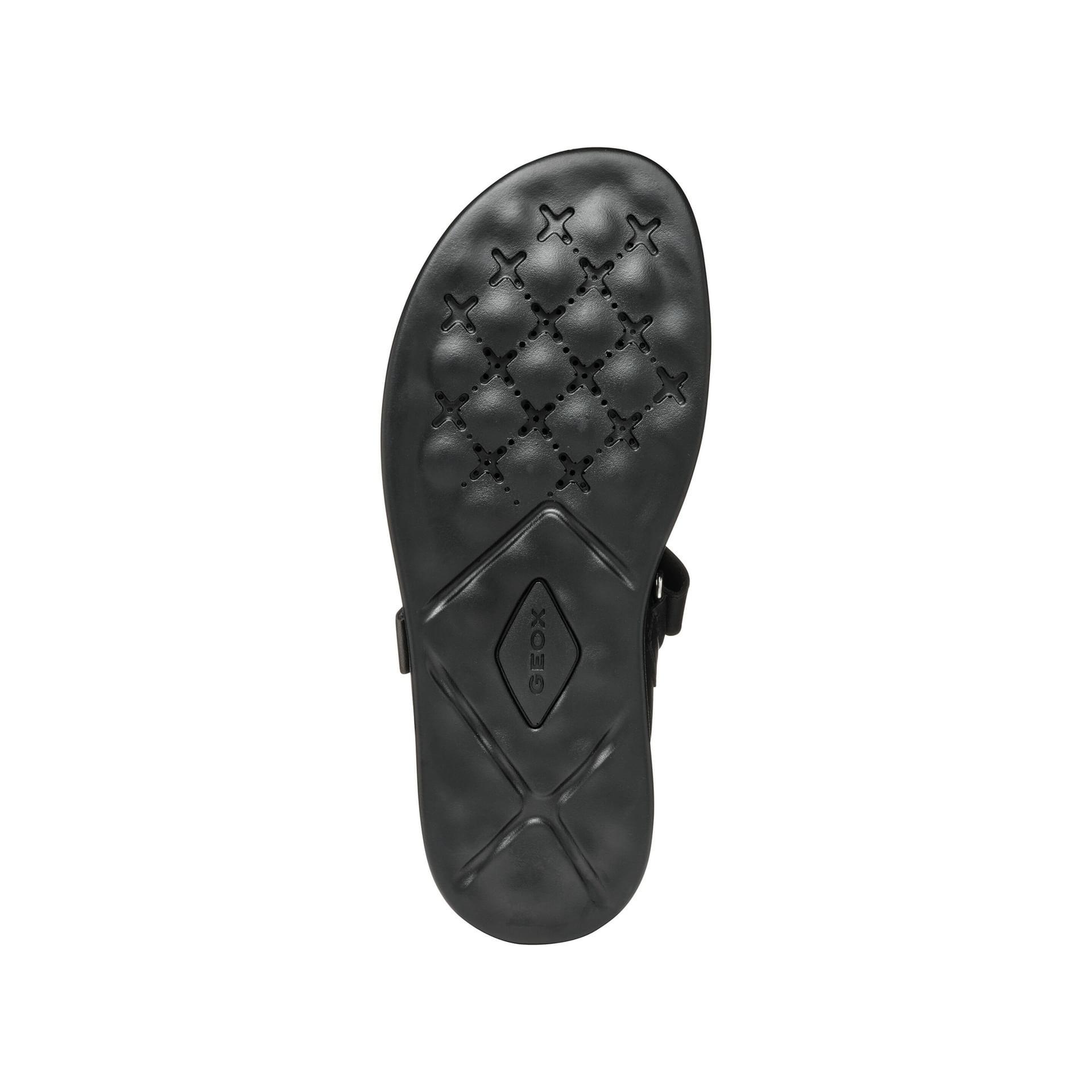 Geox Xand 2s Sandals D45PAE_043AJ in Black/Gun