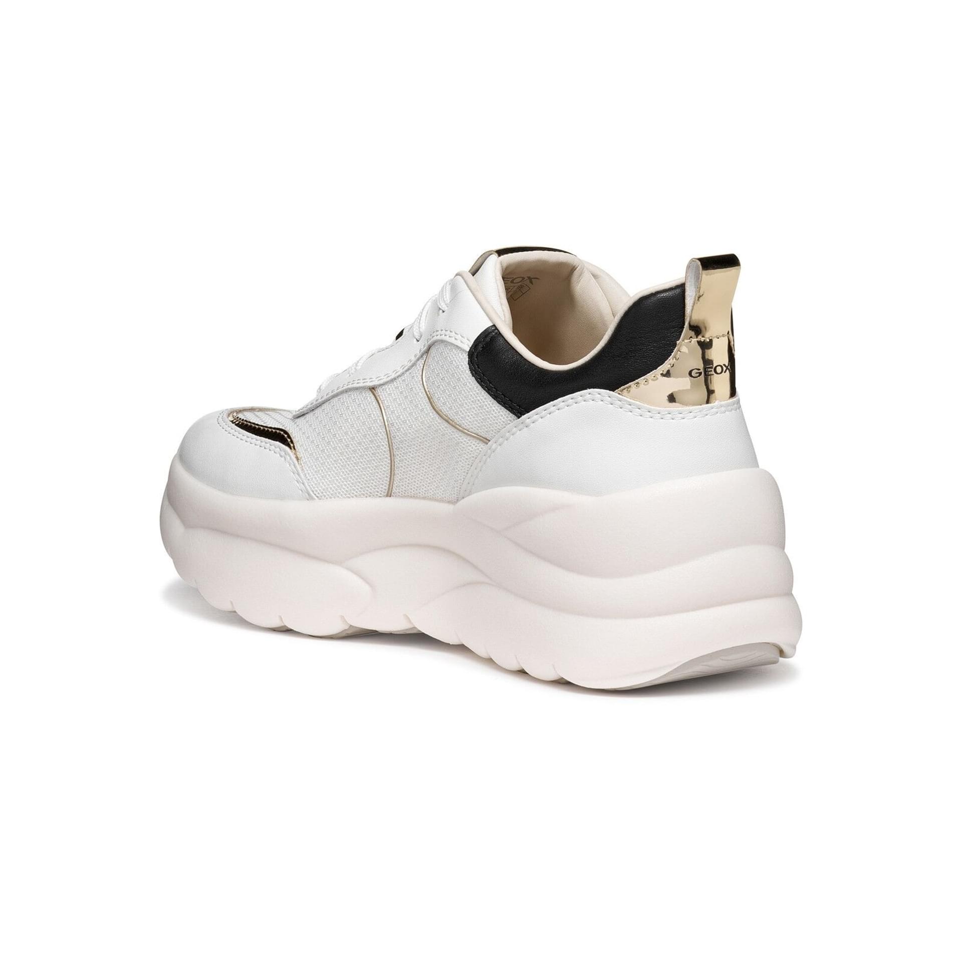 Geox Xtors Sneakers D651FB_09BBN in White/Light Gold