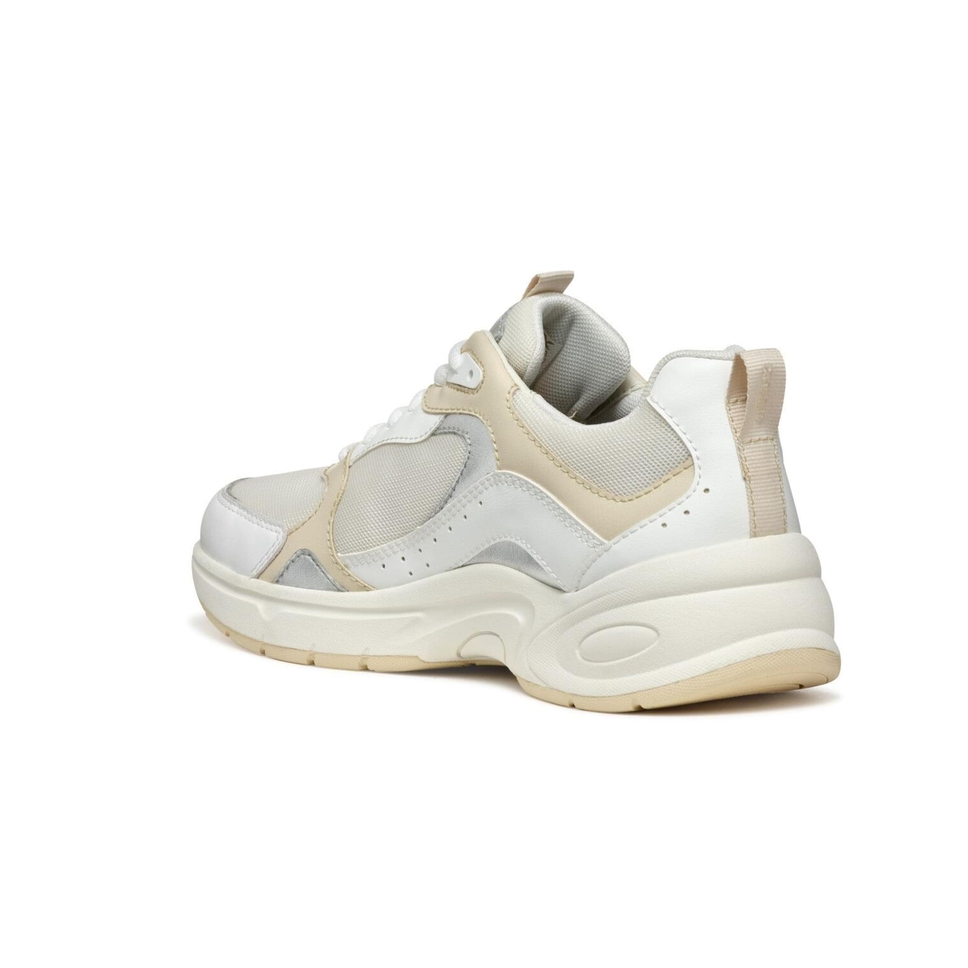 Geox Zarvia Sneakers D55YLA_01454 in White/Papyrus