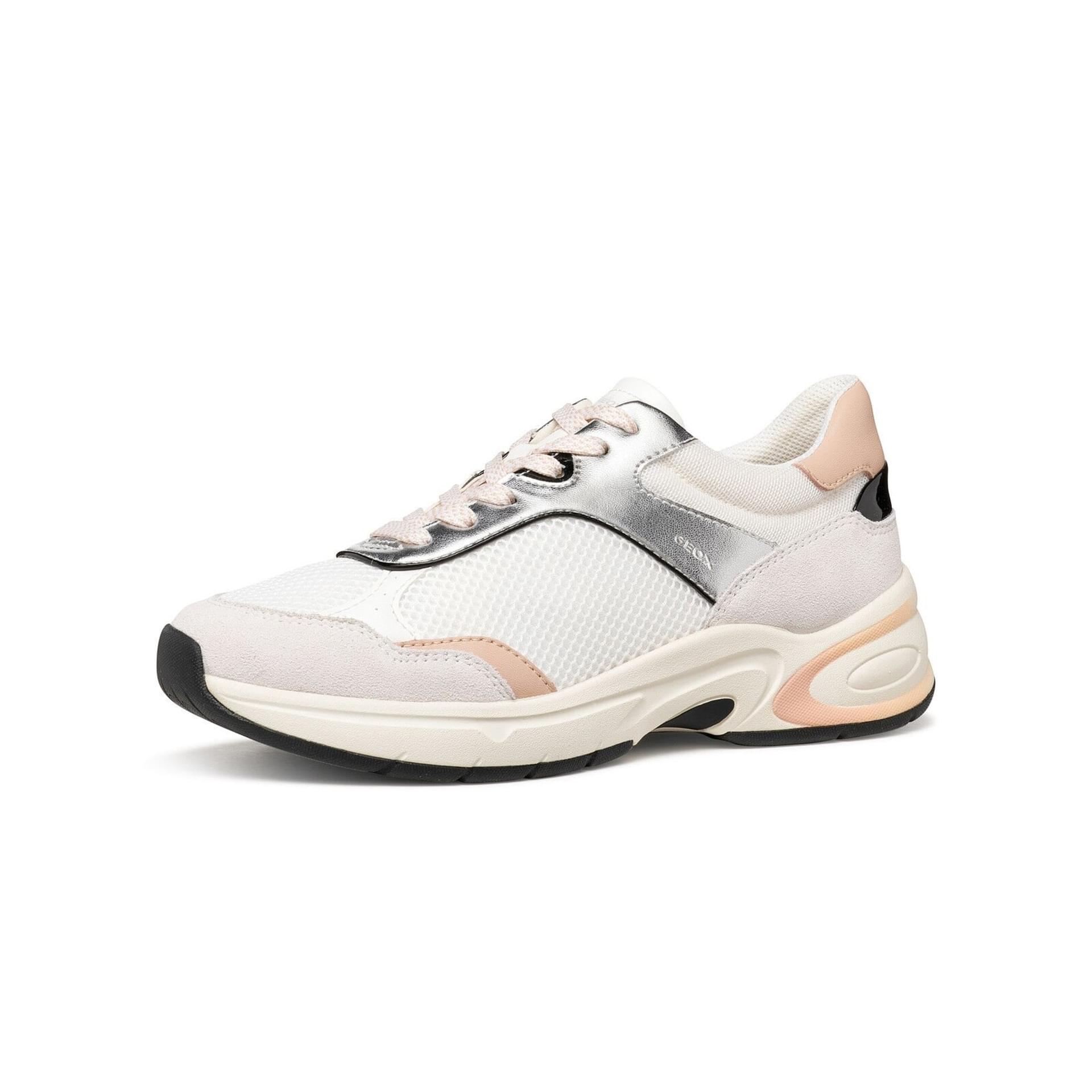 Geox Zarvia Sneakers D65YLA_014BN in White/Silver