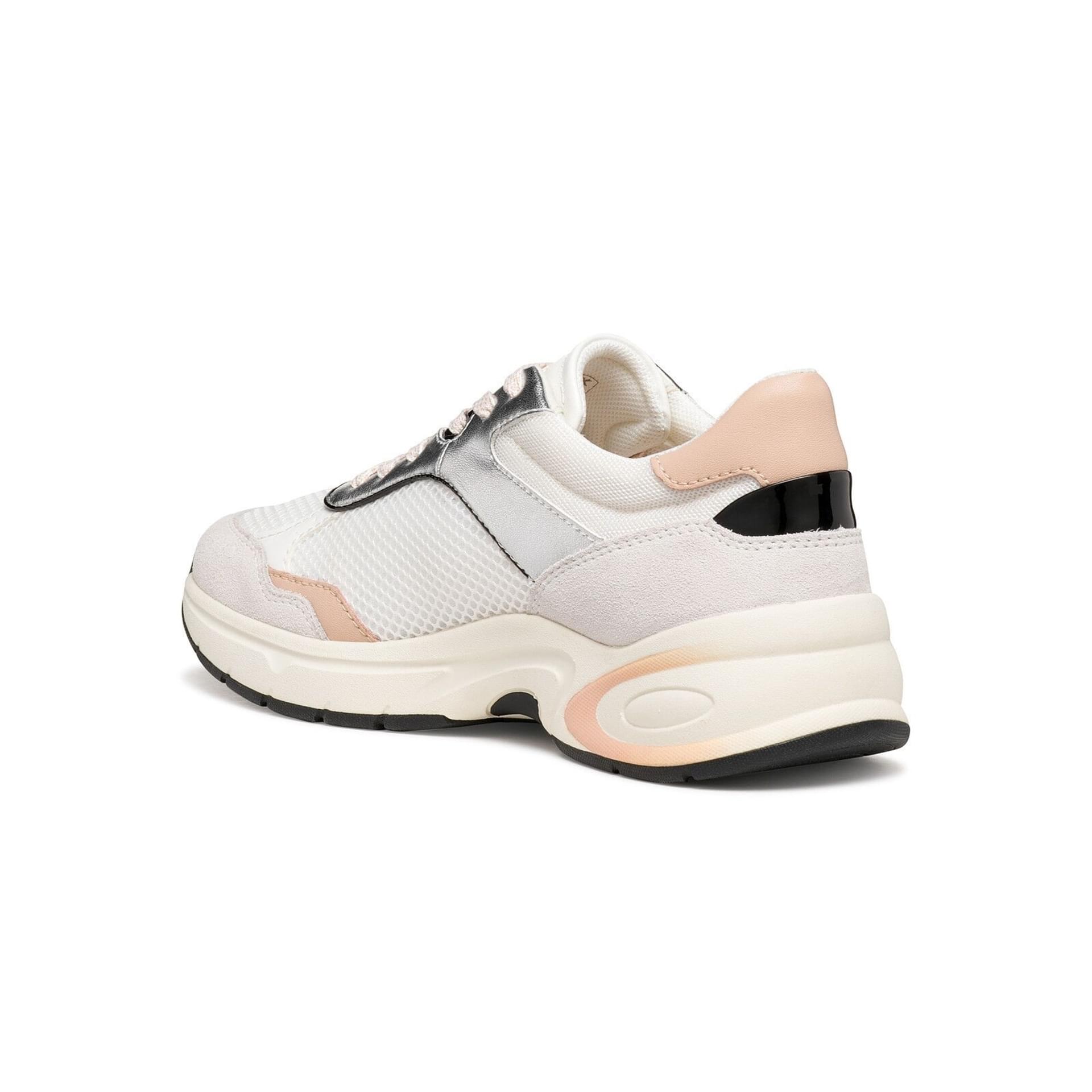 Geox Zarvia Sneakers D65YLA_014BN in White/Silver