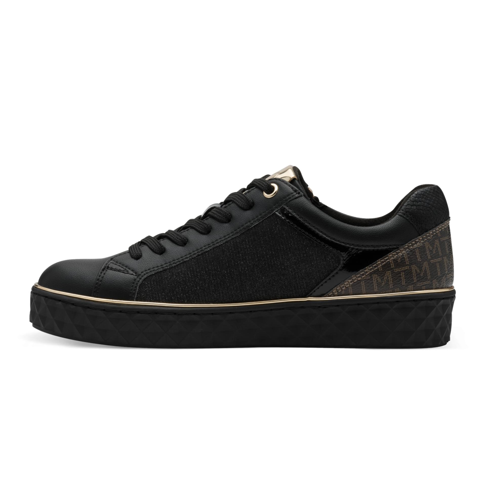 Marco Tozzi Ago Sneakers in Black Comb, côté intérieur (SKU 2-23709-41--09I)