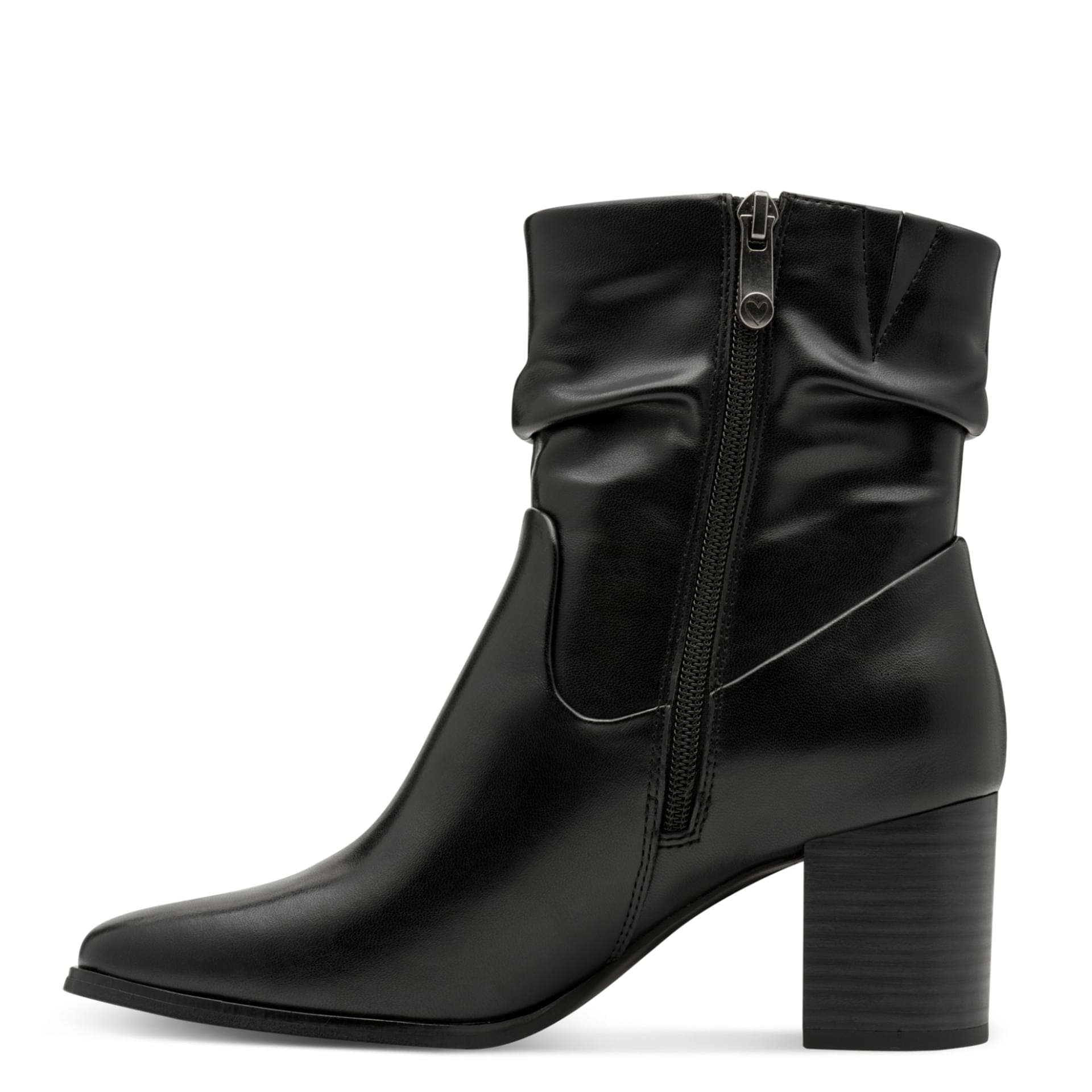 Marco Tozzi Angio Bottines in Black, côté intérieur (SKU 2-25335-43--001)