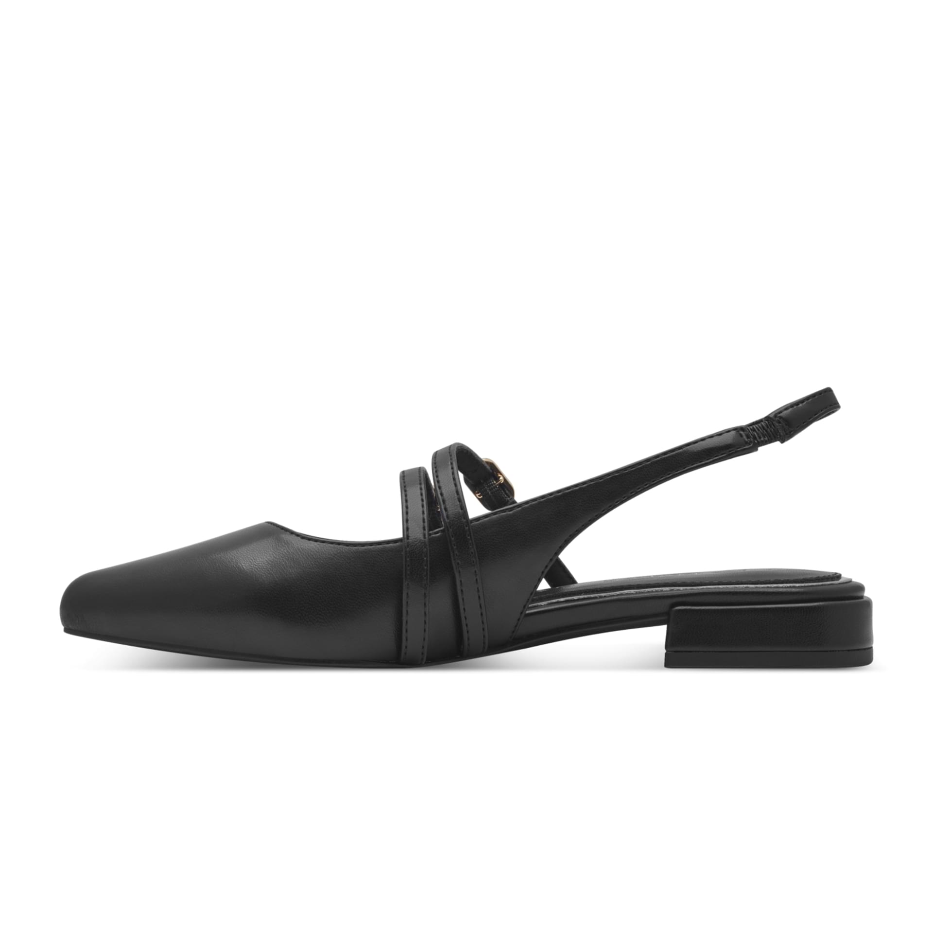 Marco Tozzi Apo Ballerines in Black, côté intérieur (SKU 2-29409-44--001)