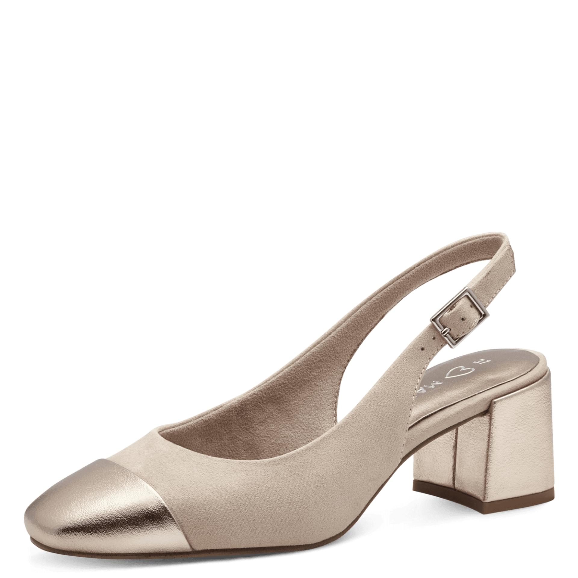 Marco Tozzi Bitto Talons in Dune Comb, vue trois-quarts (SKU 2-29610-42--435)