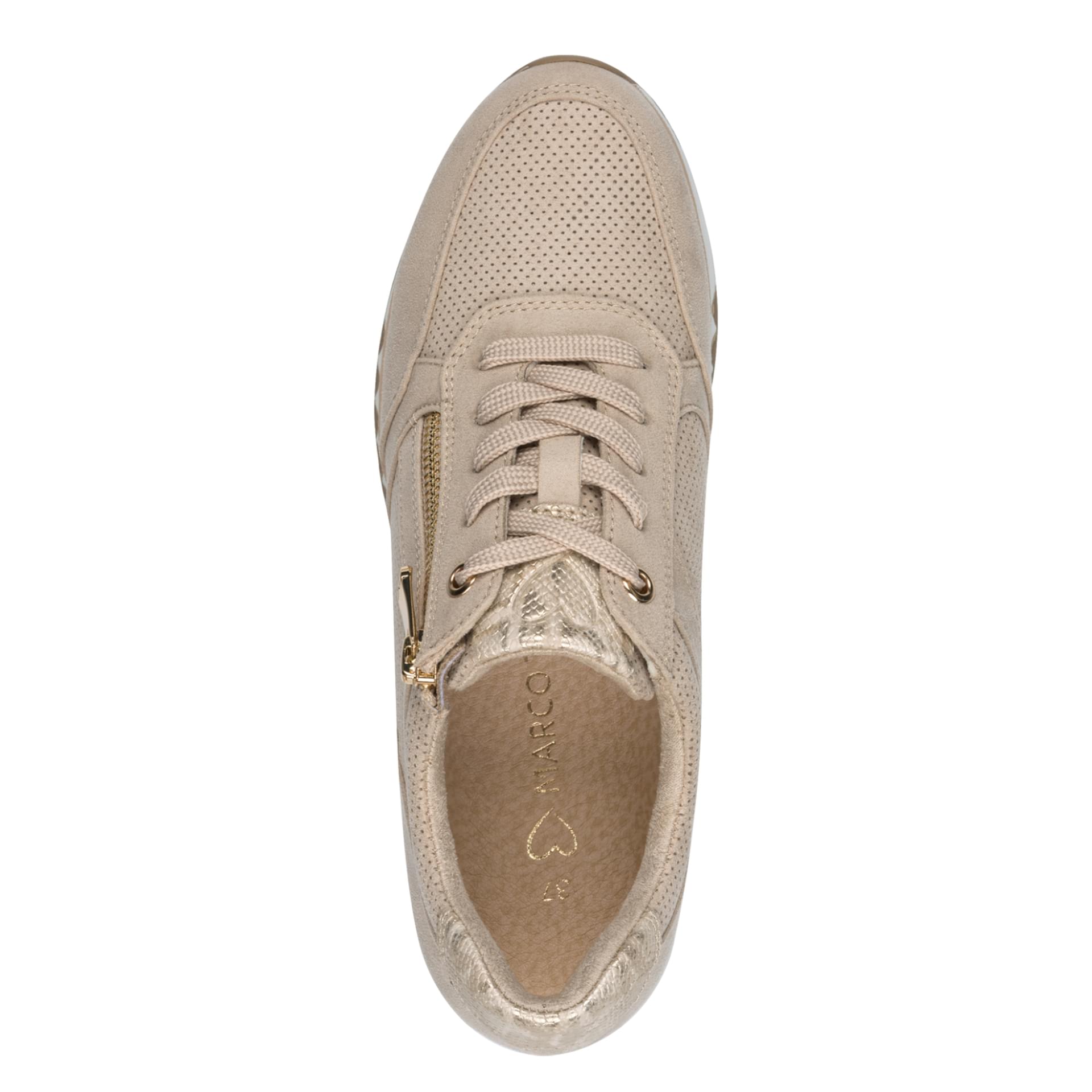 Marco Tozzi Bonallo Sneakers in Dune Comb, vue de dessus (SKU 2-23781-41--435)