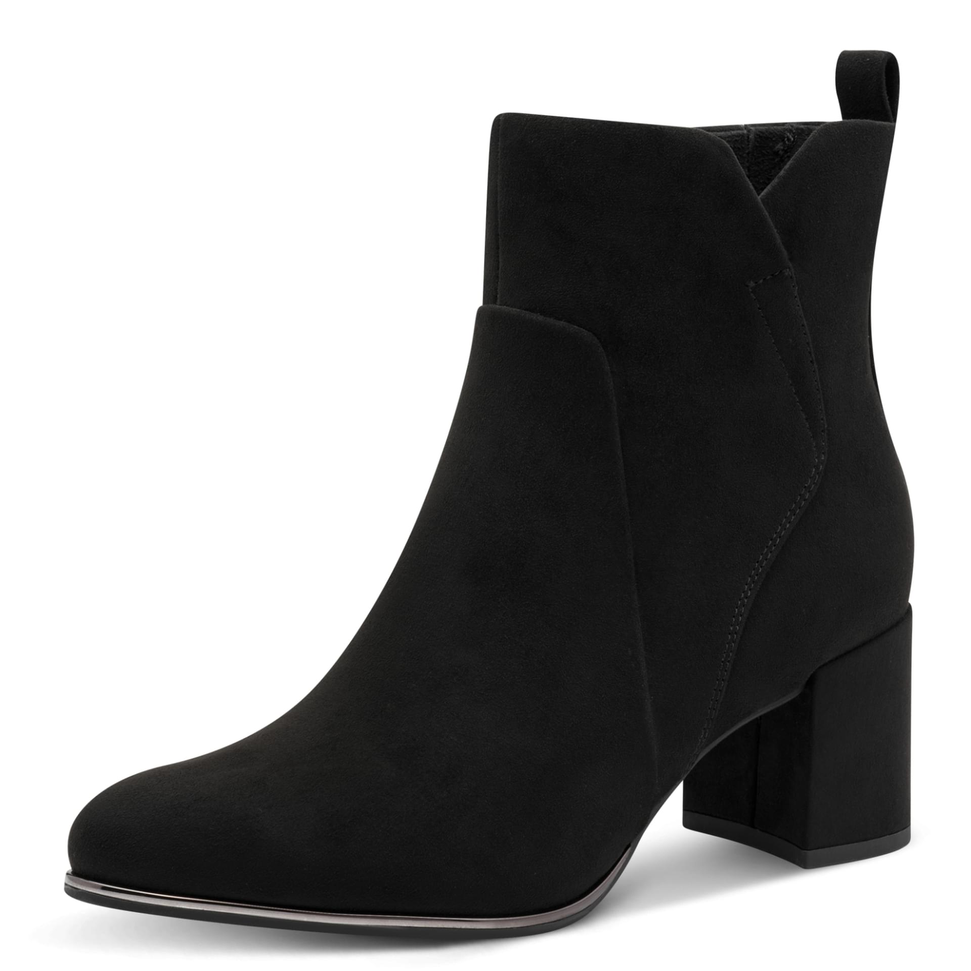 Marco Tozzi Delo Bottines in Black, vue trois-quarts (SKU 2-25095-41--001)