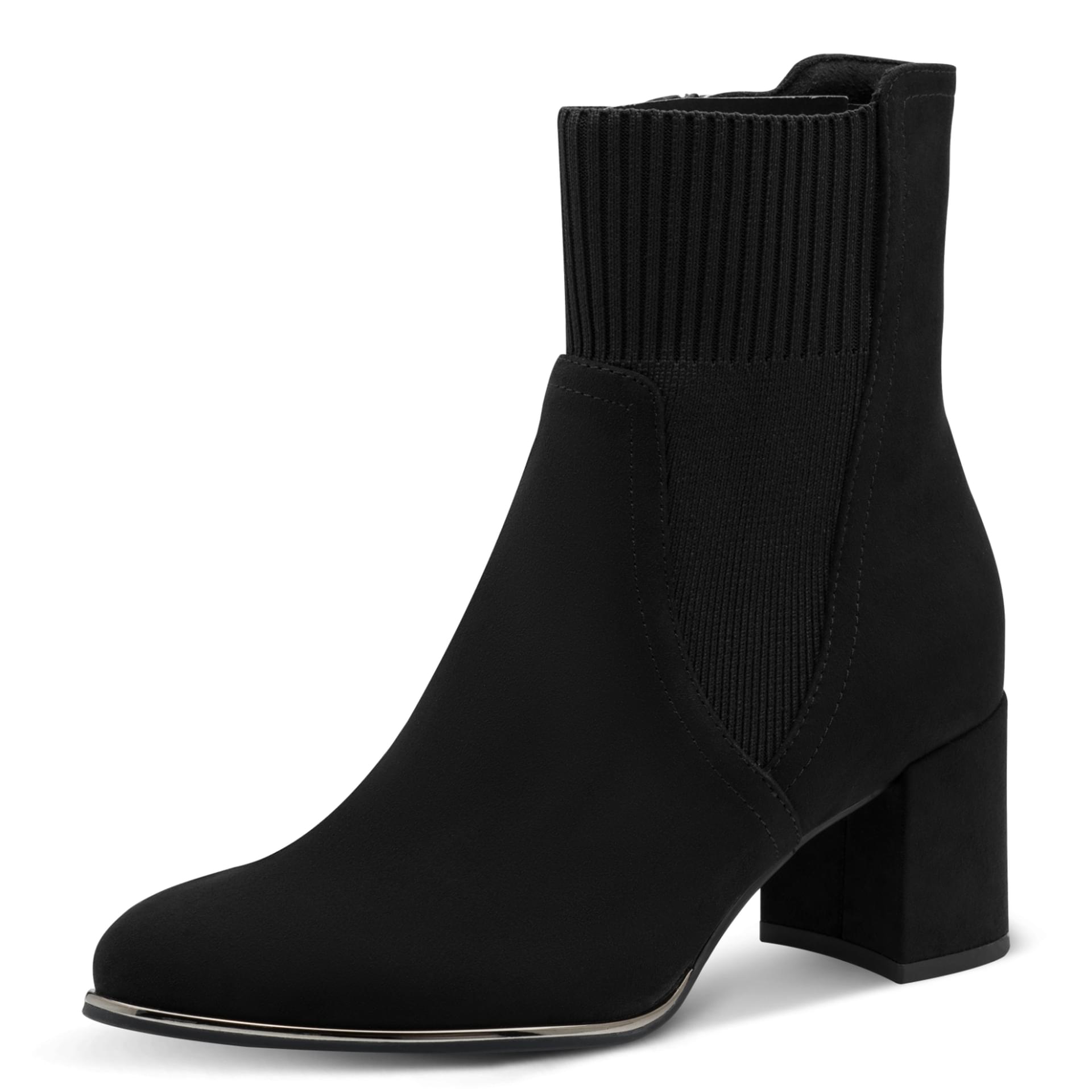 Marco Tozzi Delo Bottines in Black, vue trois-quarts (SKU 2-25392-41--001)