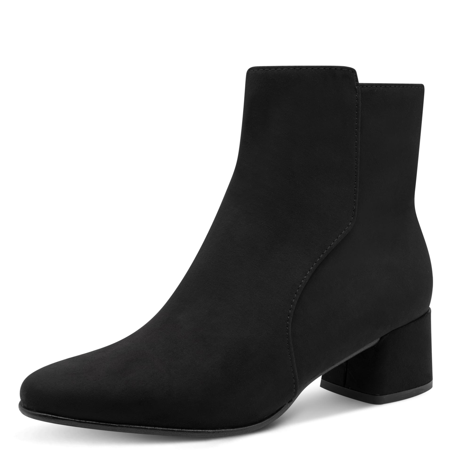 Marco Tozzi Kowa Bottines in Black, vue trois-quarts (SKU 2-25364-43--001)