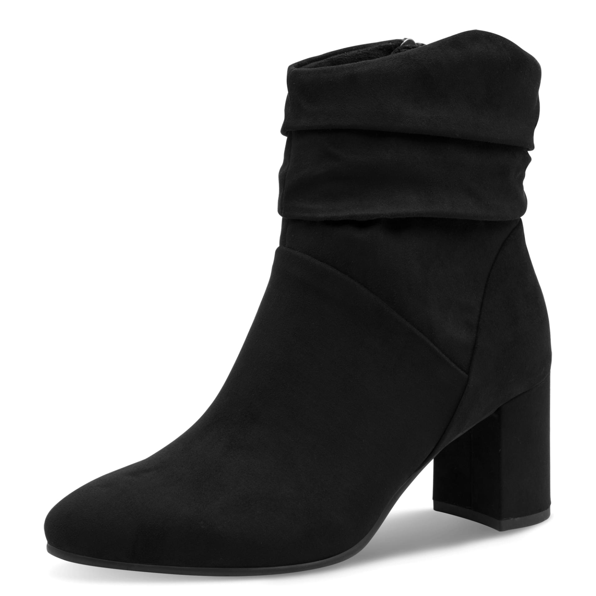 Marco Tozzi Lode Bottines in Black, vue trois-quarts (SKU 2-25307-41--001)