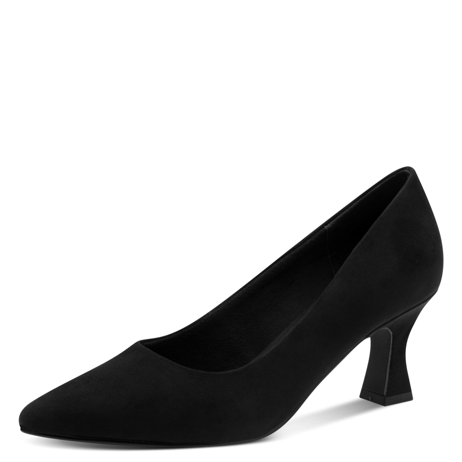 Marco Tozzi Nosca Heels in Black, three-quarter view (SKU 2-22418-41--001)