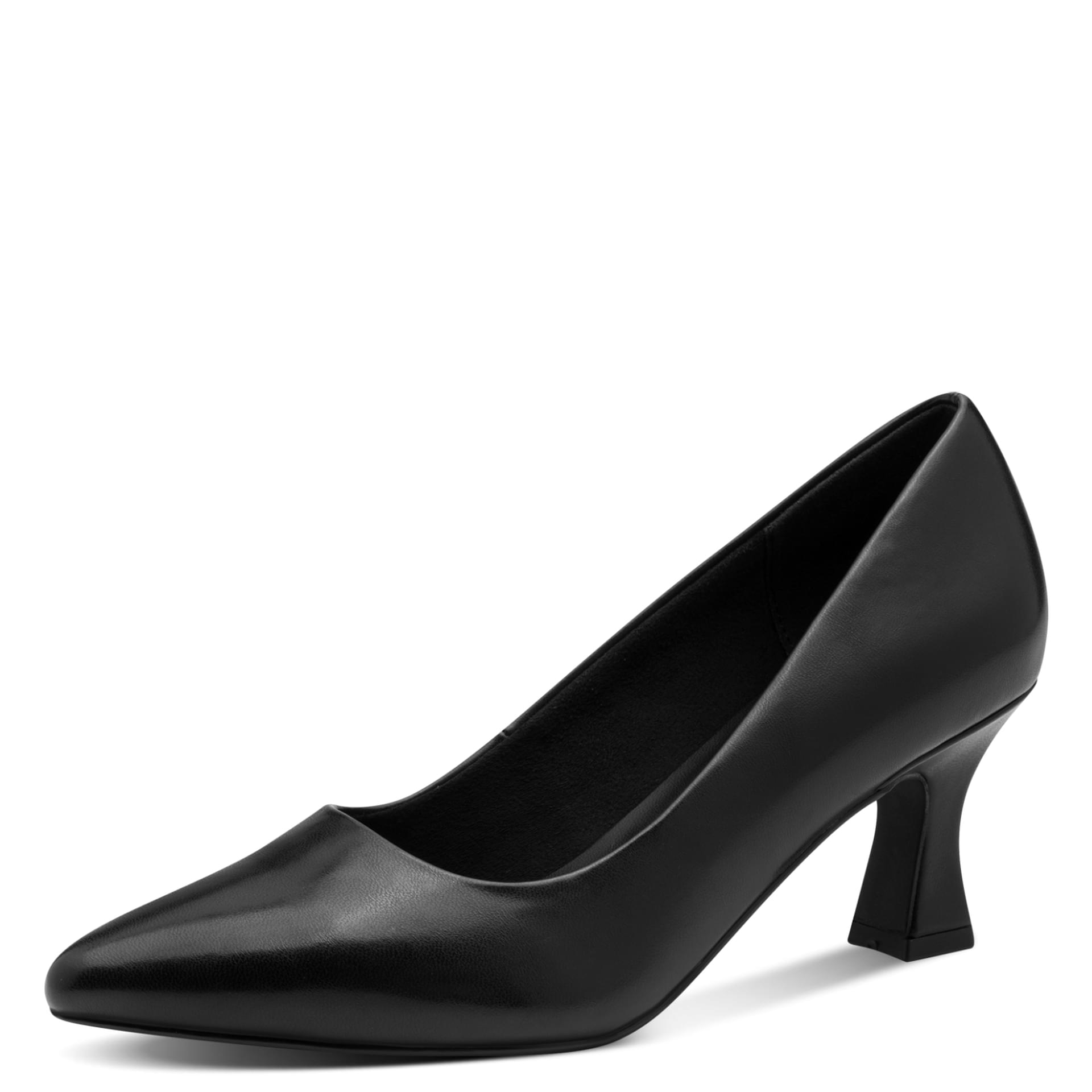 Marco Tozzi Nosca Heels in Black, three-quarter view (SKU 2-22420-42--001)