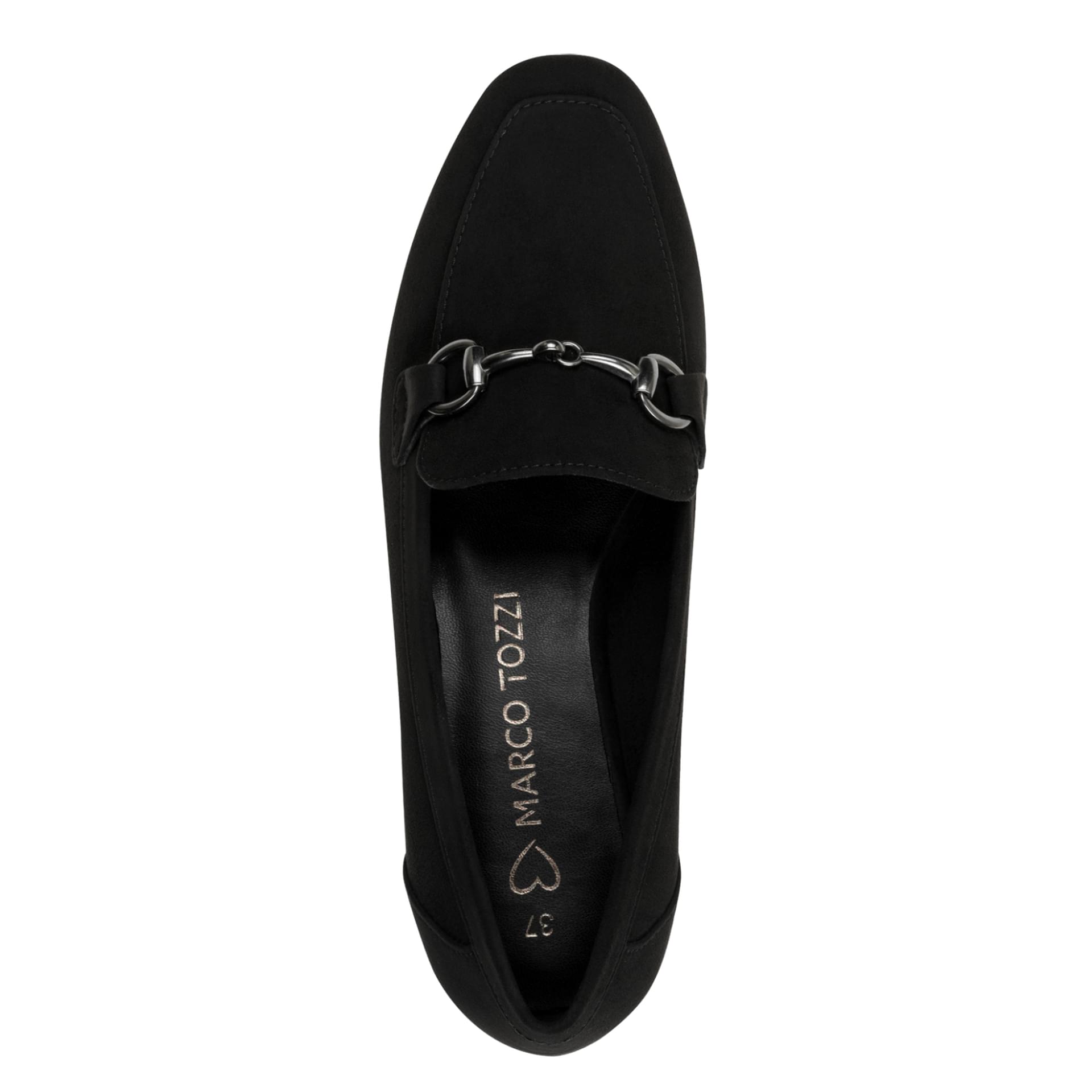Marco Tozzi Sopi Plats in Black, vue de dessus (SKU 2-24212-42--001)