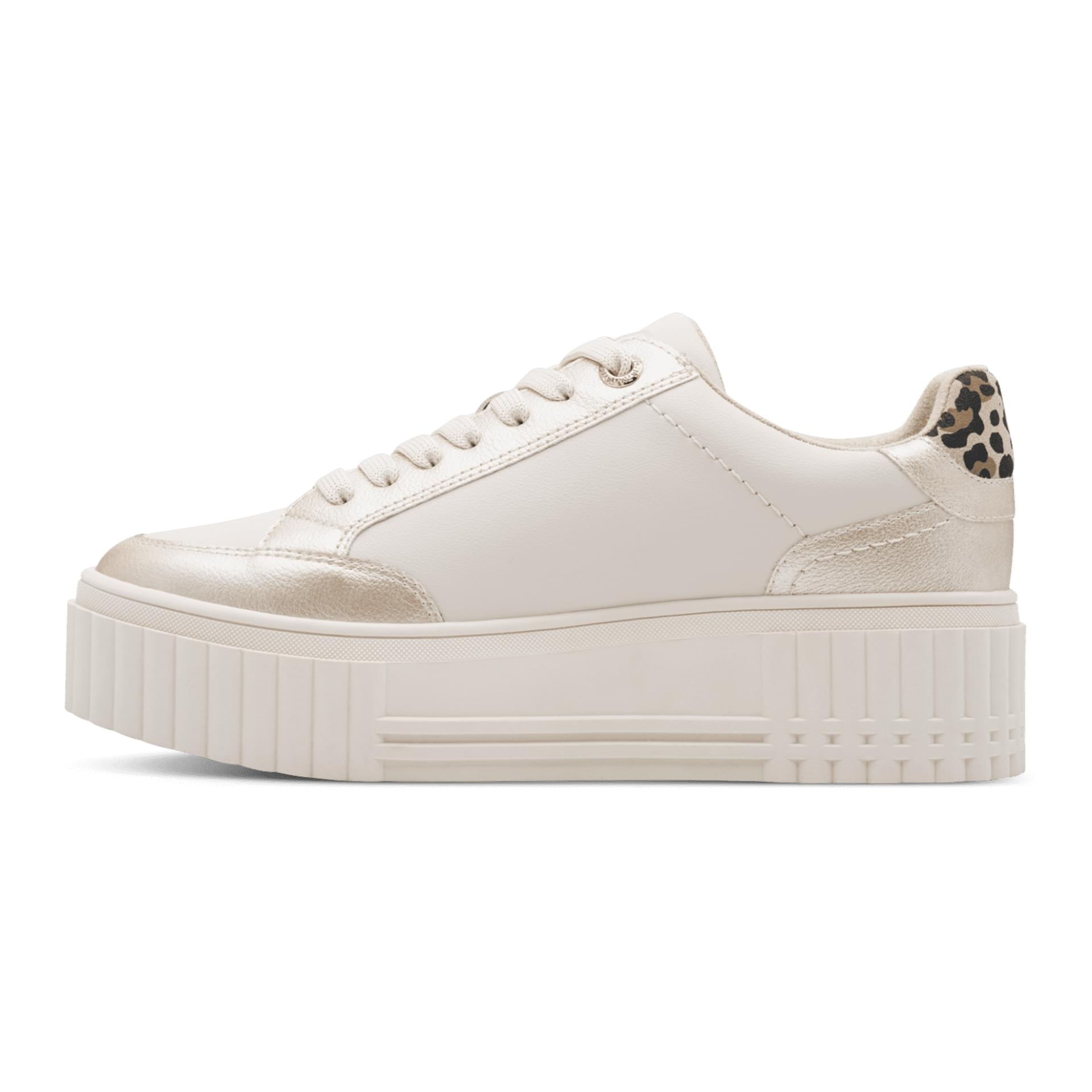 Marco Tozzi Unila Sneakers in Cream Comb, côté intérieur (SKU 2-23728-46--402)