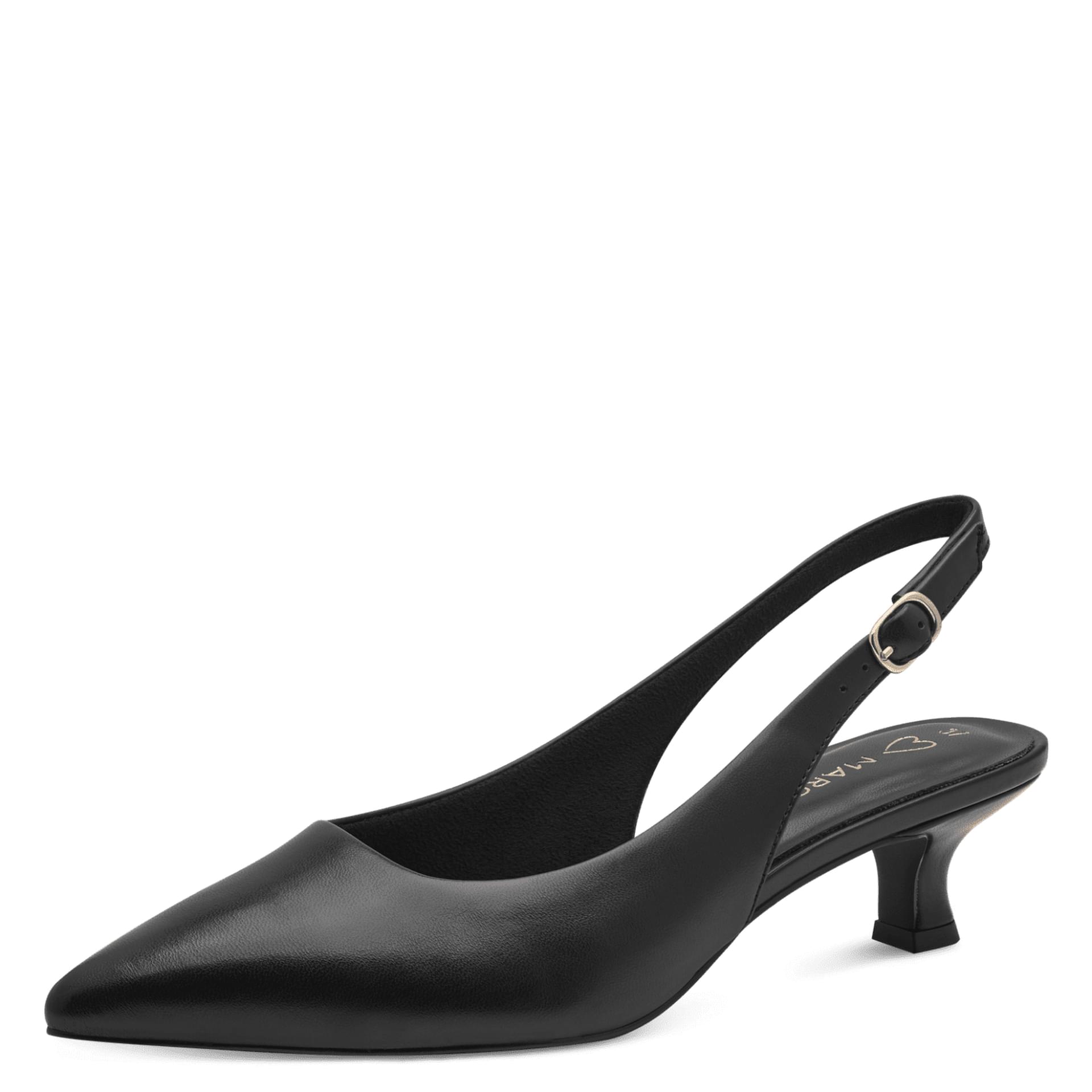 Marco Tozzi Viano Talons in Black, vue trois-quarts (SKU 2-29500-44--001)