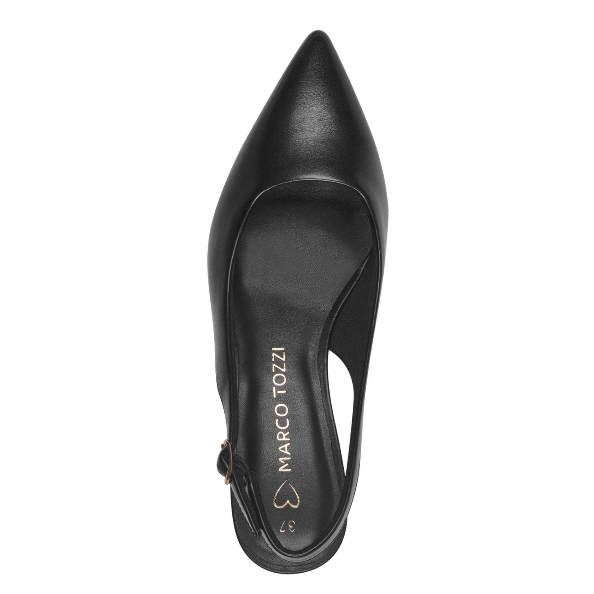Marco Tozzi Viano Talons in Black, vue de dessus (SKU 2-29500-44--001)