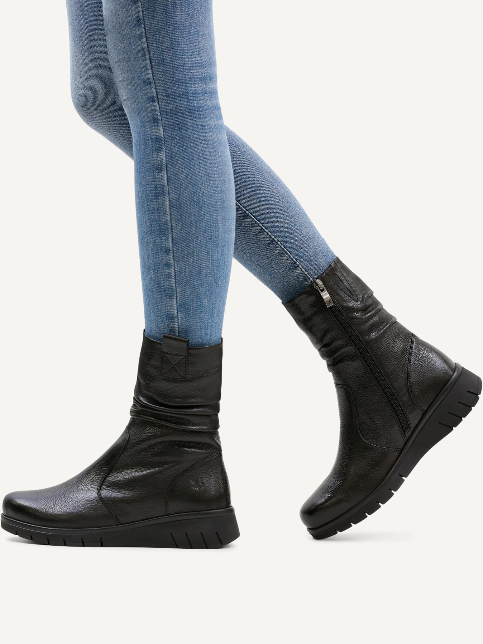Caprice Dascha cuir in Black Nappa (SKU 9-26455-45--022)
