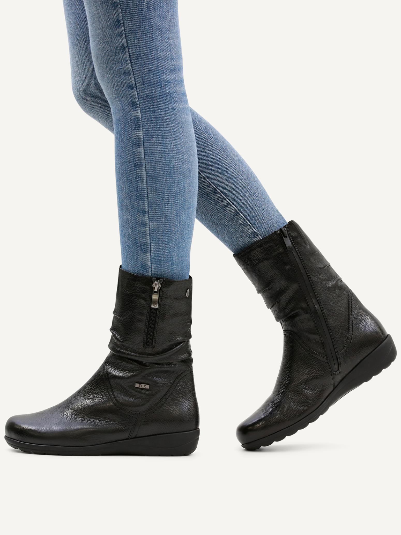 Caprice Vera Bottes cuir in Black Nappa (SKU 9-26456-43--022)