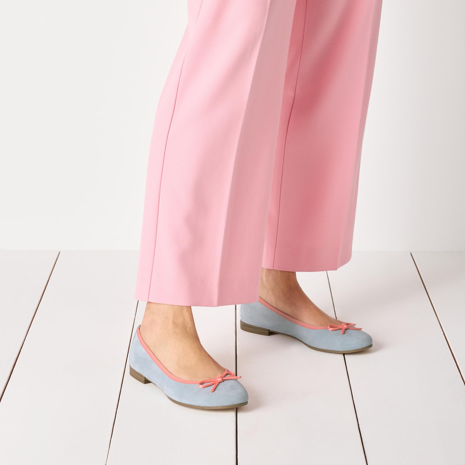 Tamaris Alena Ballerinas 1-22166-44 in Lt. Blue Comb