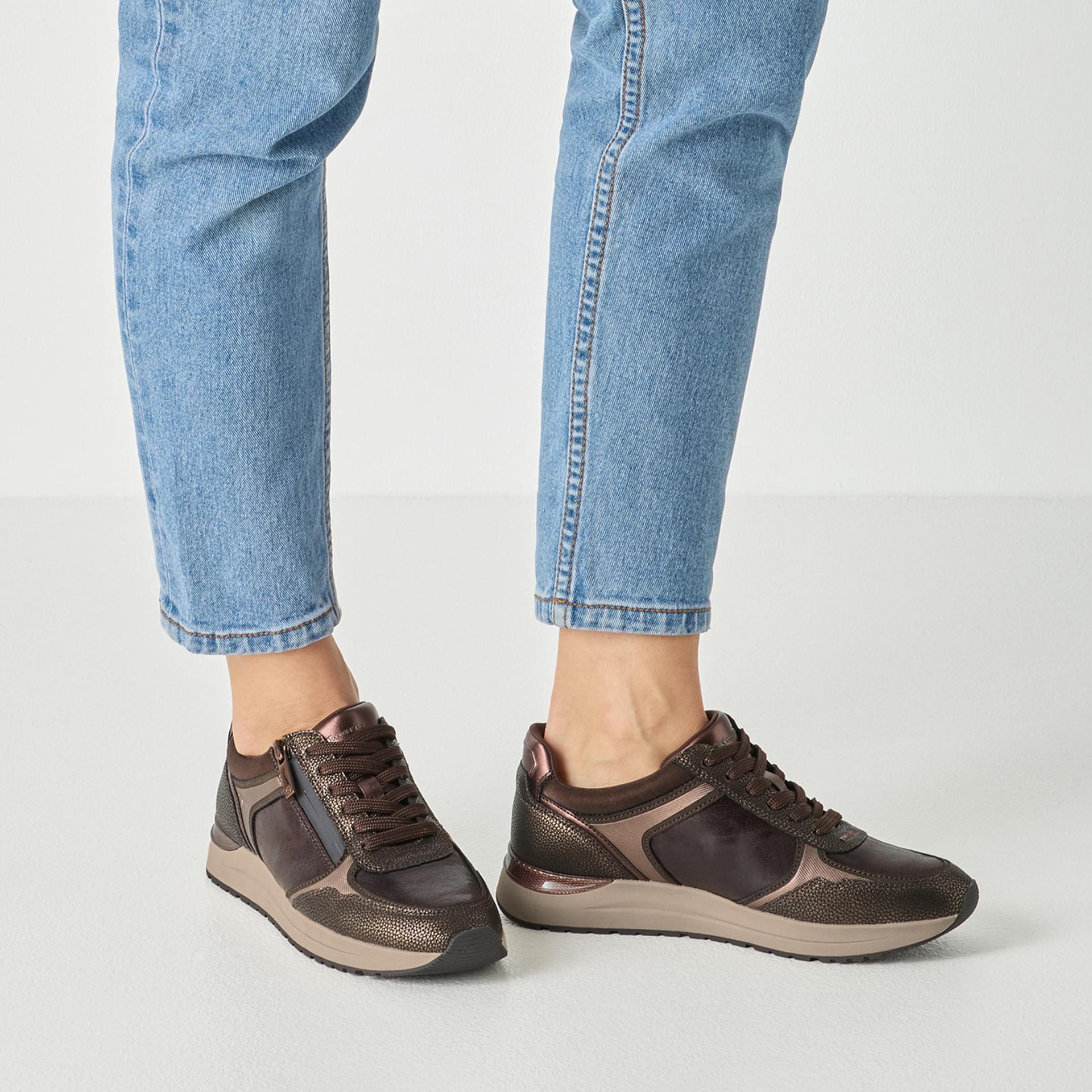 Tamaris Almina Sneakers 1-23734-47 in Mocca Comb
