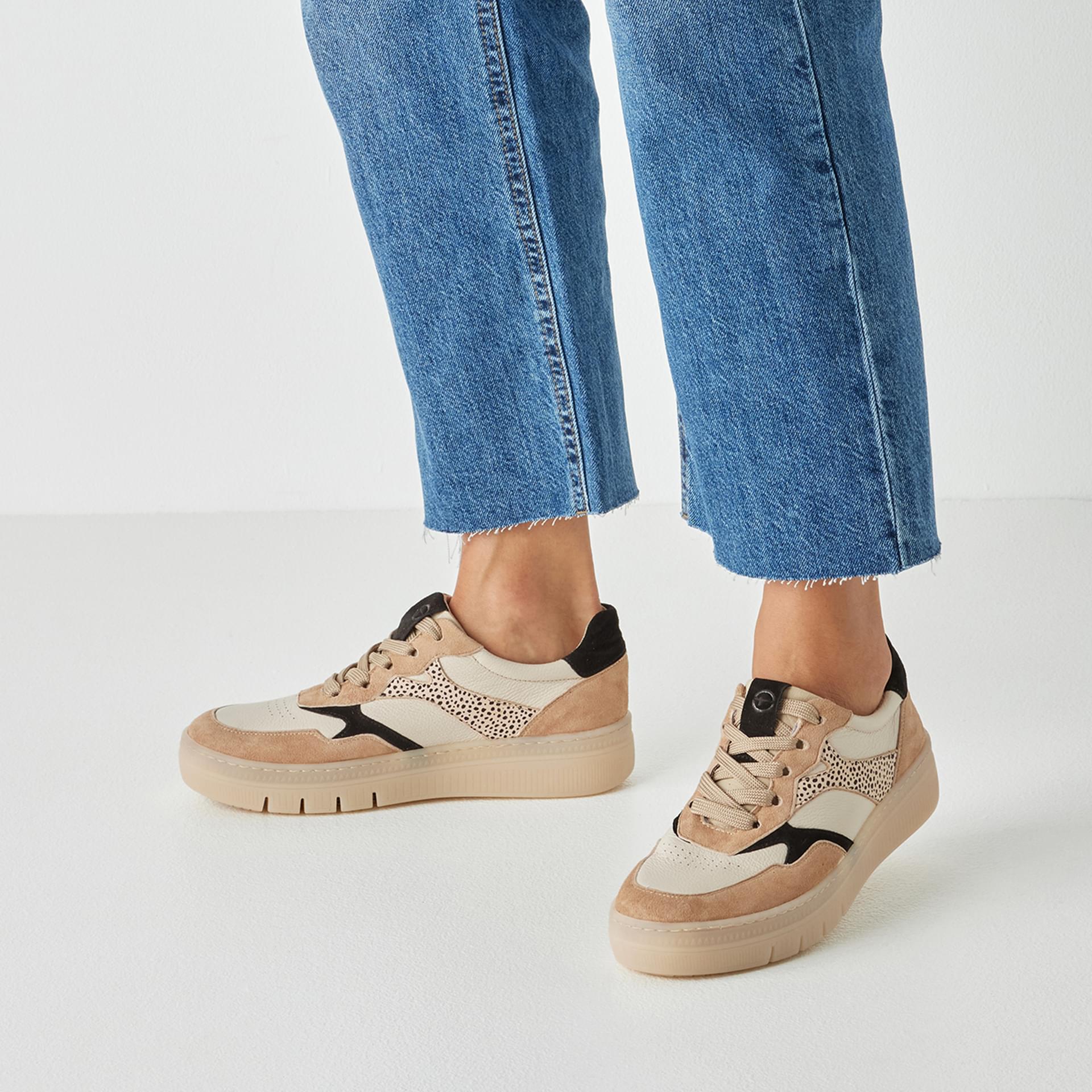 Tamaris Boogie Sneakers 1-23707-44 in Beige Comb