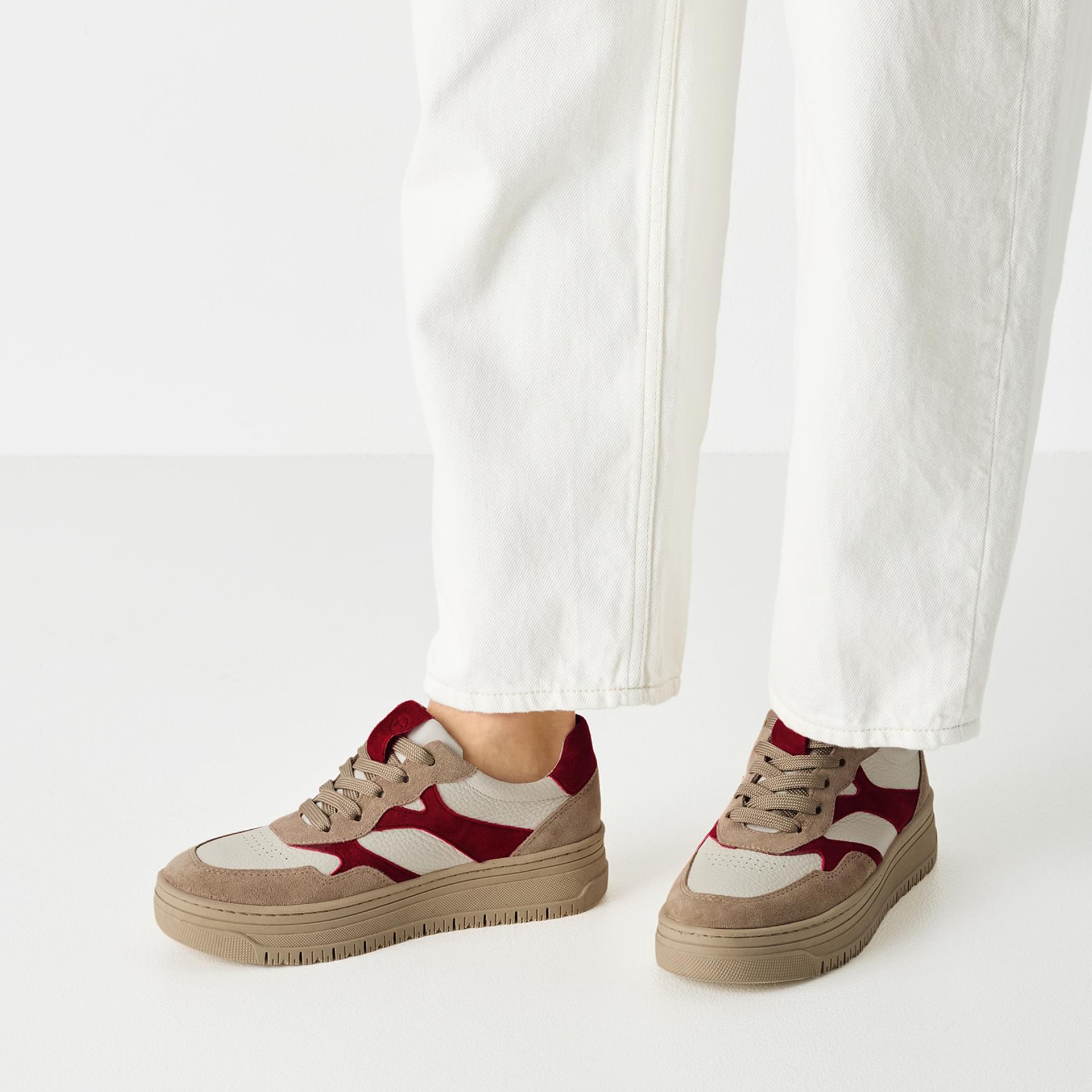 Tamaris Boogie Sneakers 1-23717-45 in Beige Comb