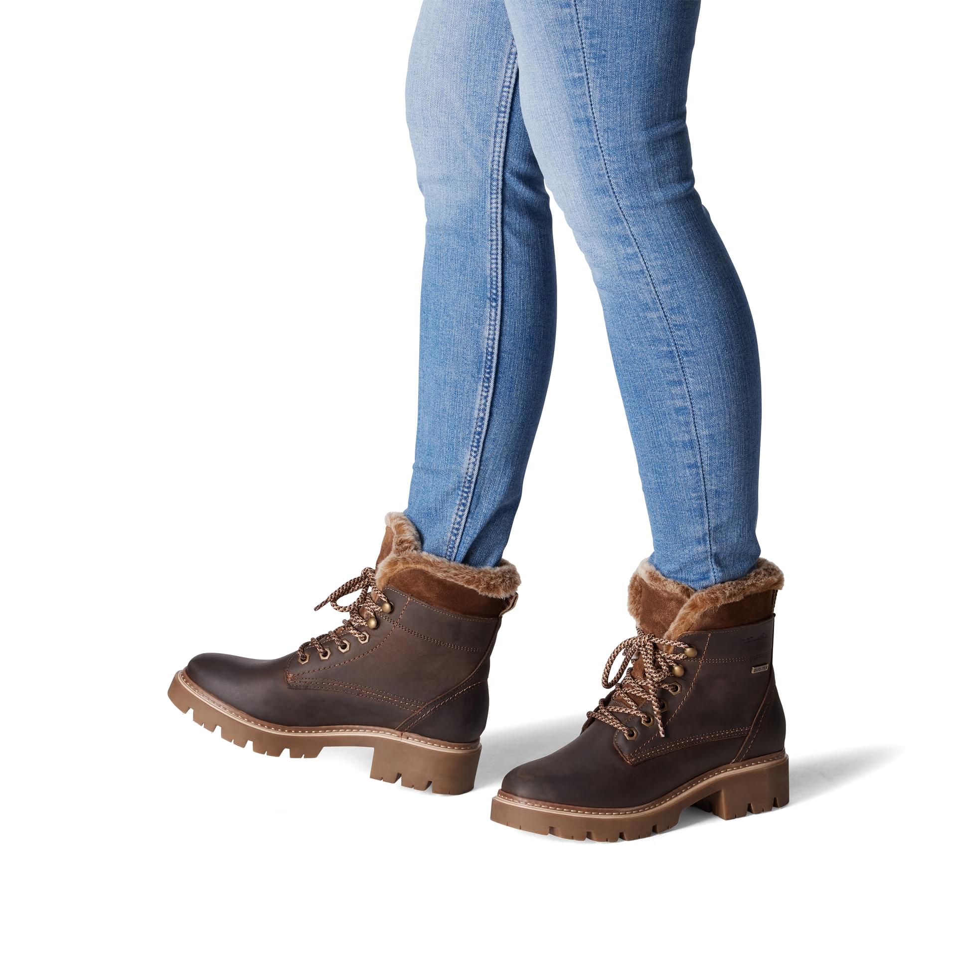 Tamaris Caramella Ankle Boots 1-26275-43 in Mocca