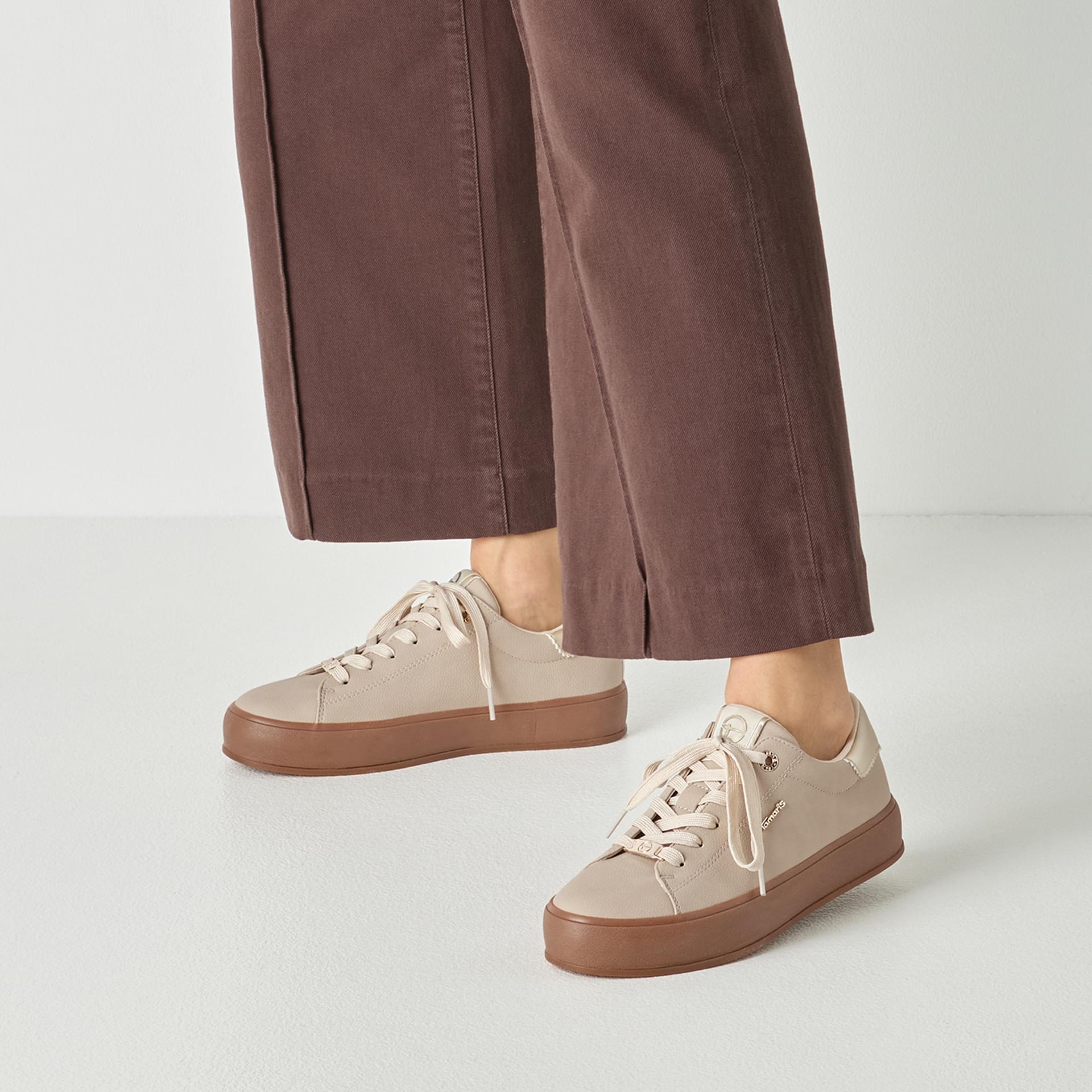 Tamaris Cinda Sneakers in Beige Comb (SKU 1-23787-47--402)