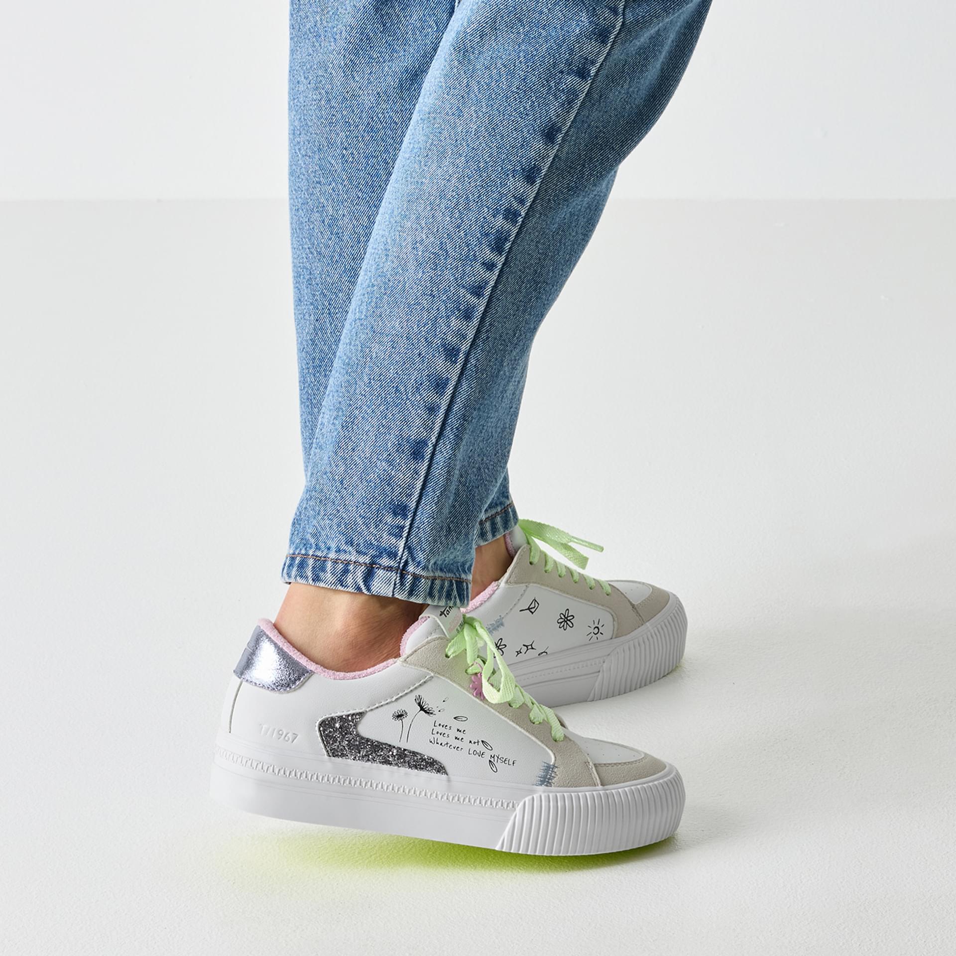 Tamaris Cinda Sneakers 1-23789-46 in White Comb