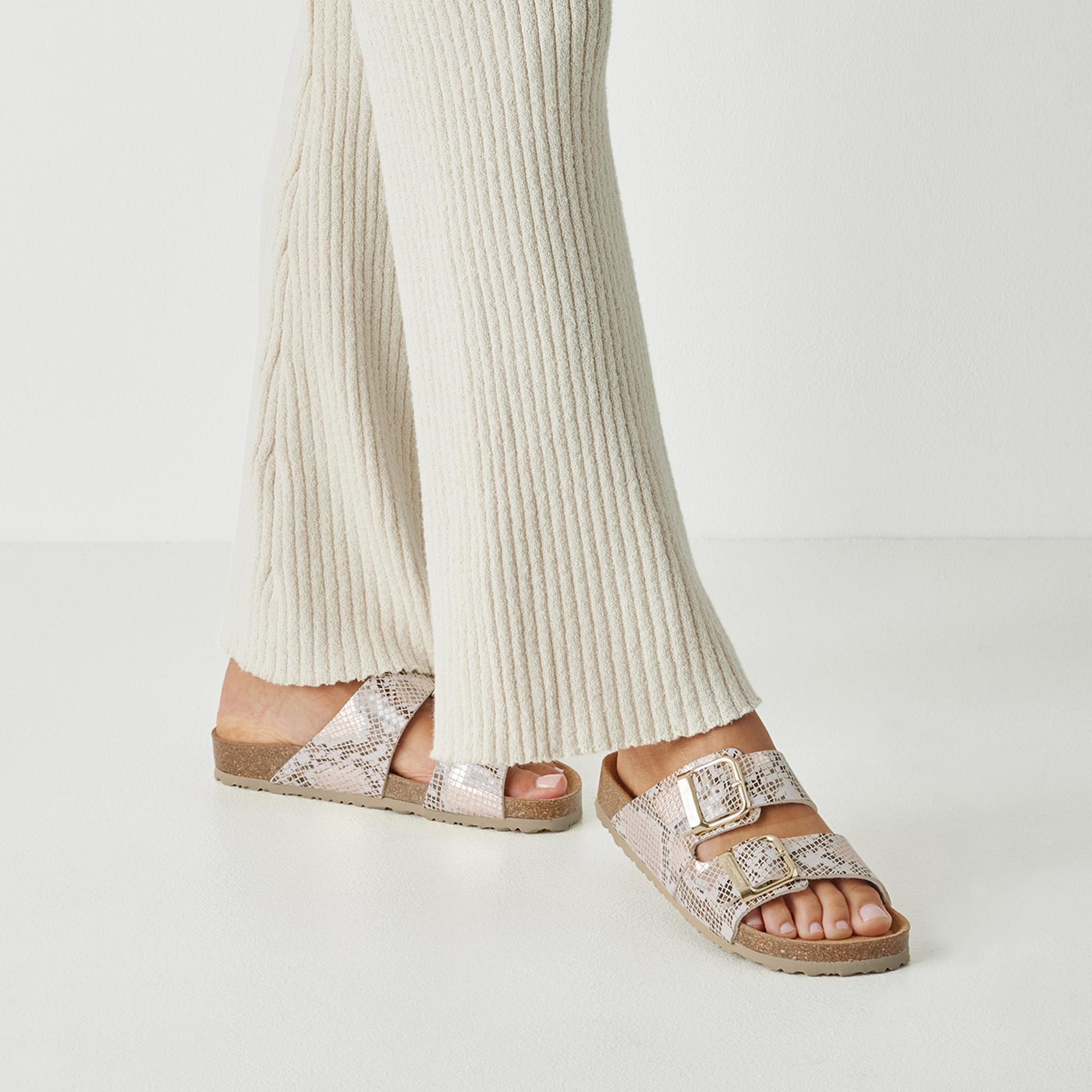 Tamaris Corra Loafers 1-27523-46 in Beige/Snake