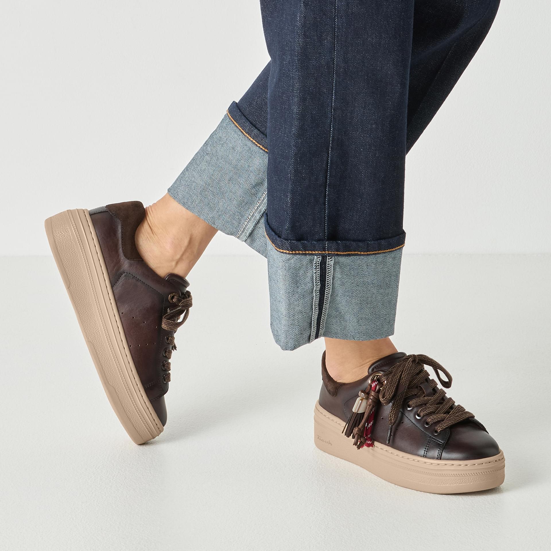 Tamaris Ellidy Sneakers 1-23775-47 in Mocca