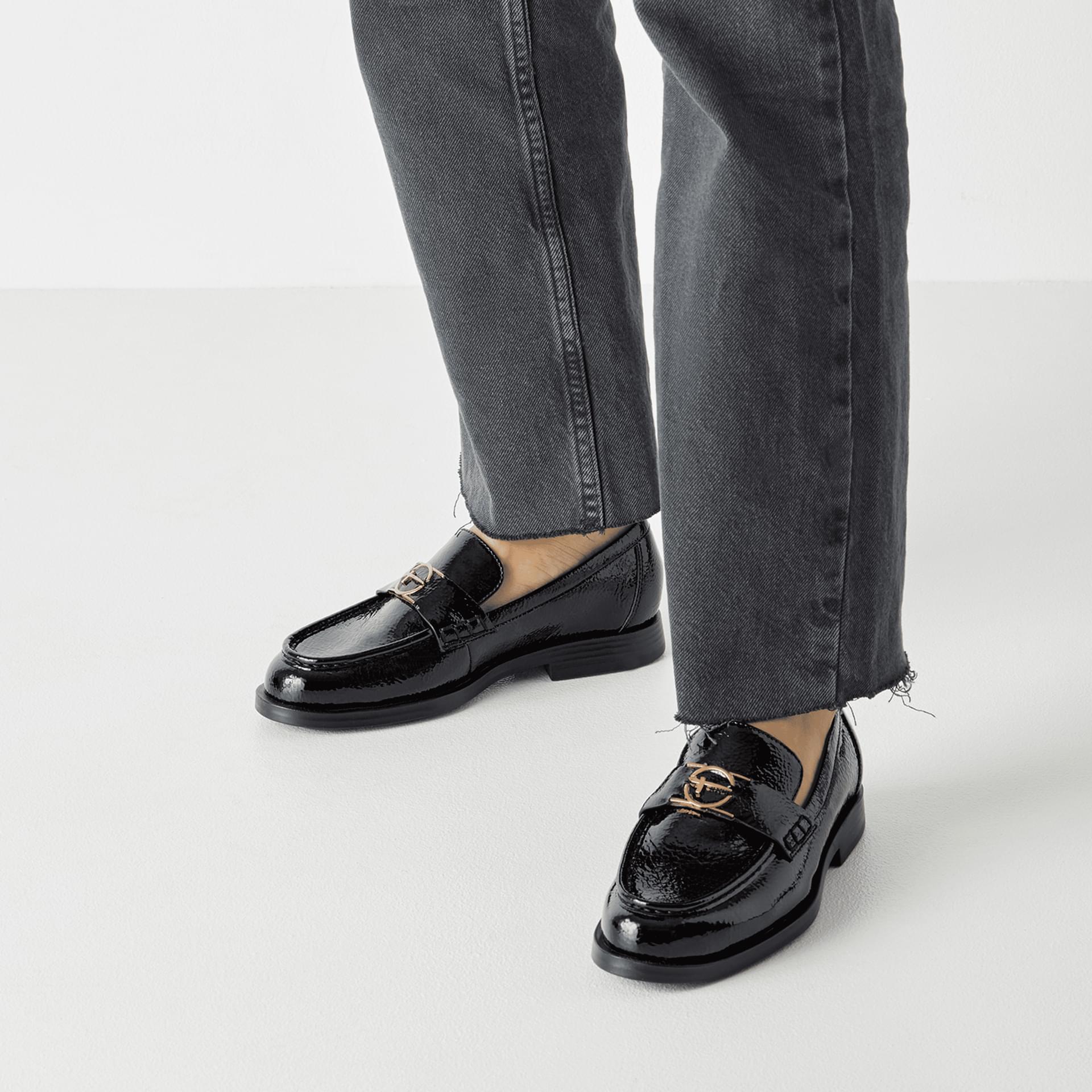 Tamaris Gommi Slippers 1-24351-45 in Black Patent