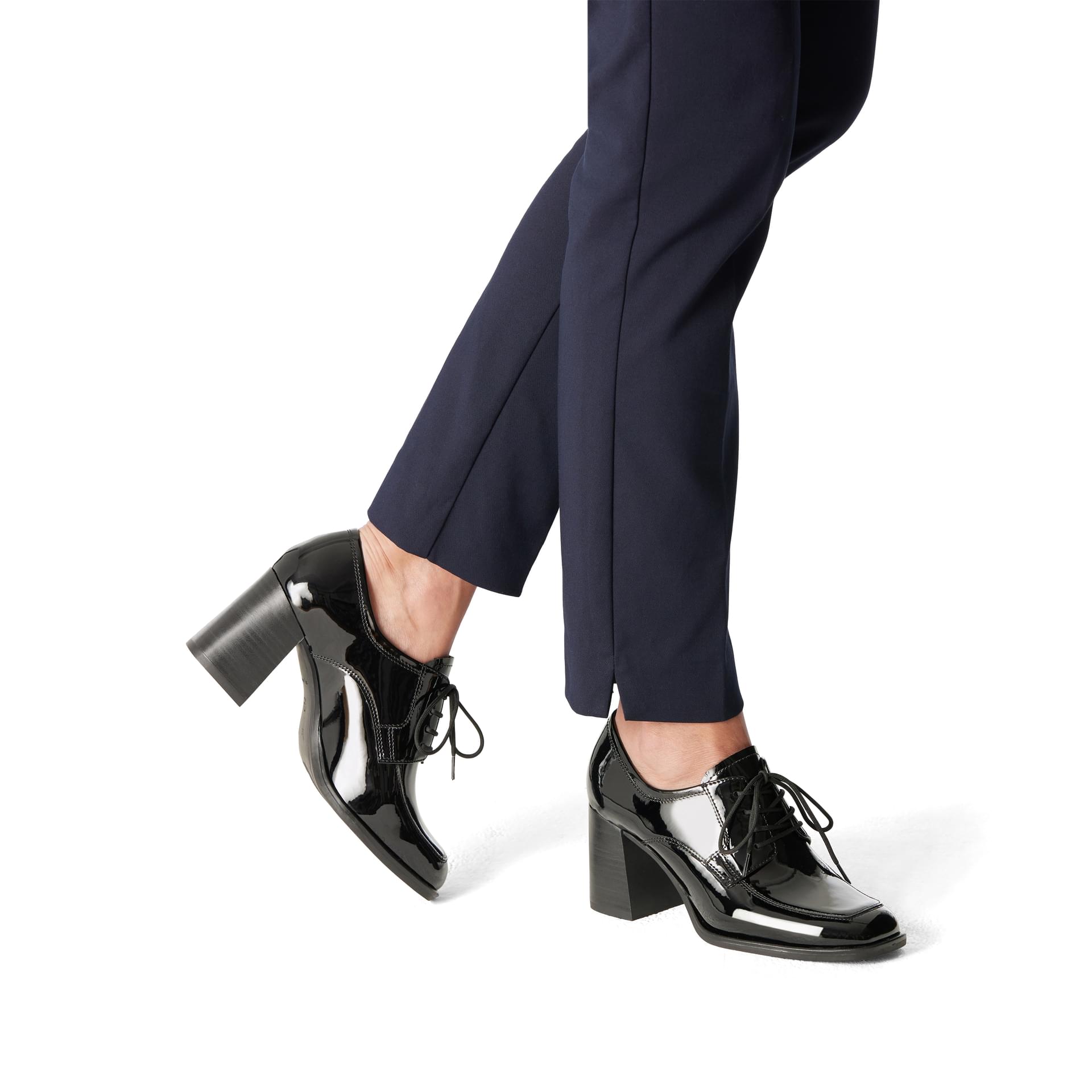 Tamaris Linny Trotteurs 1-23300-42 in Black Patent
